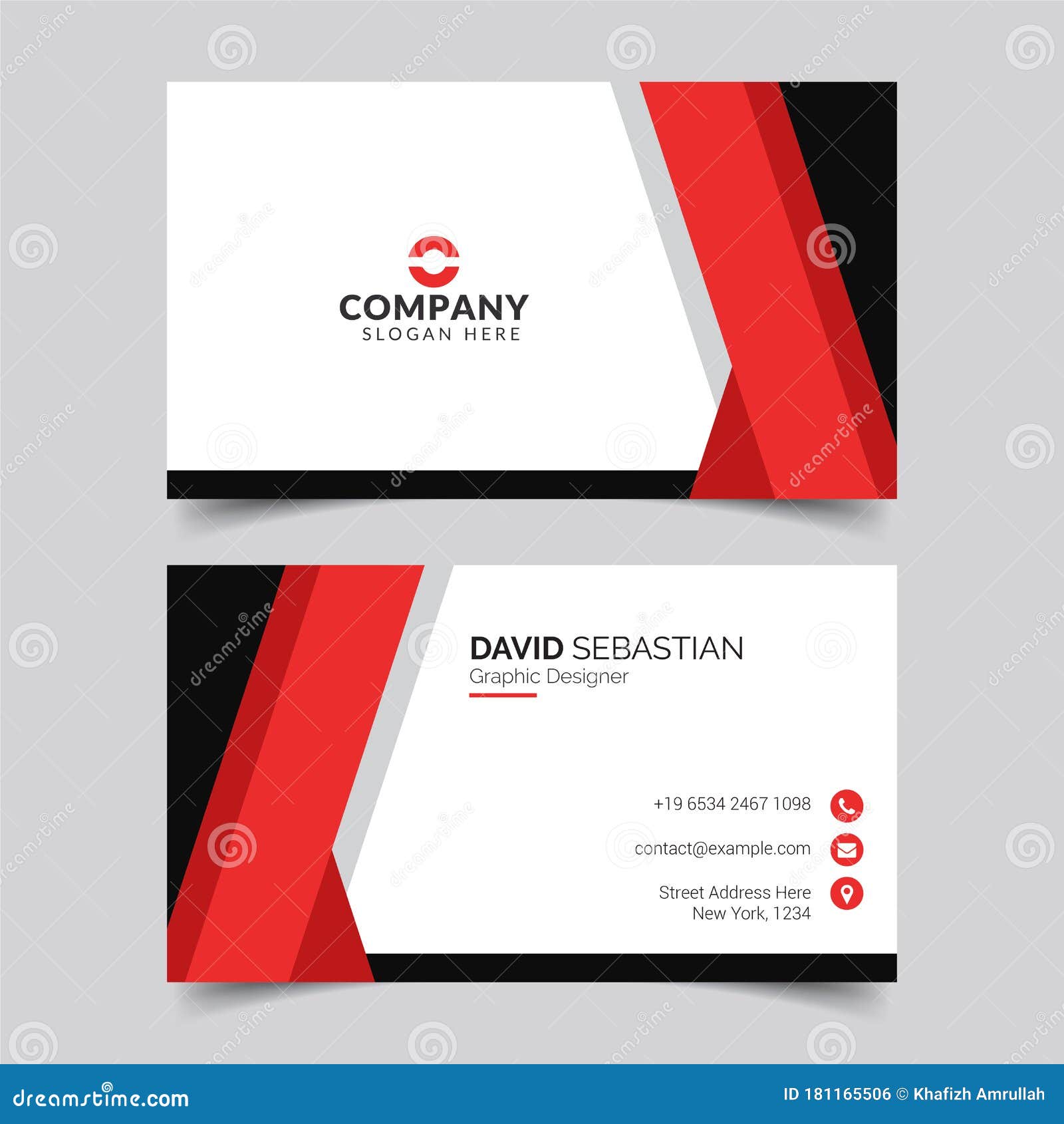Modern and Clean Business Card Design Template. Minimal Corporate With Office Max Business Card Template