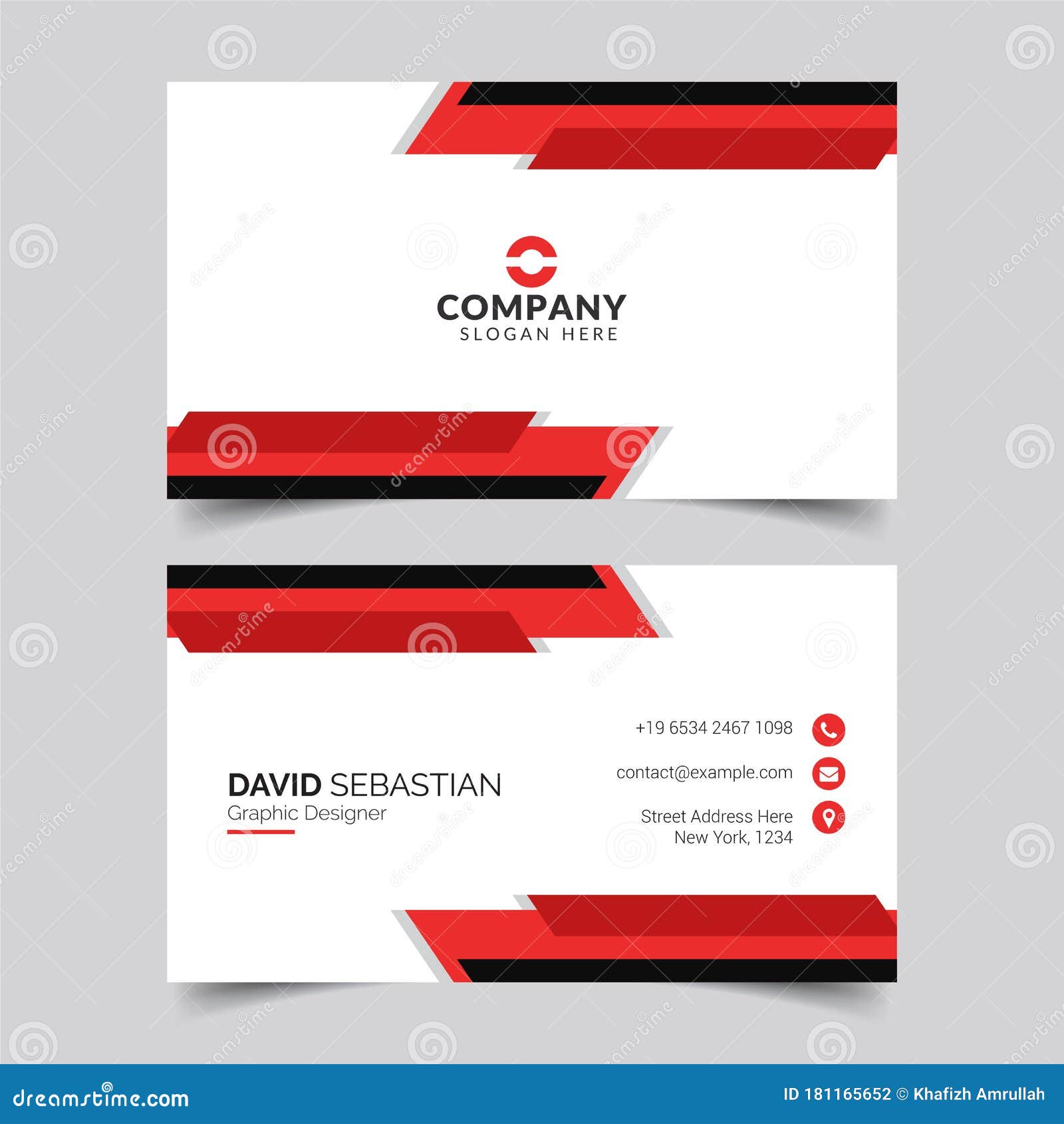 Modern and Clean Business Card Design Template. Minimal Corporate Regarding Template For Calling Card