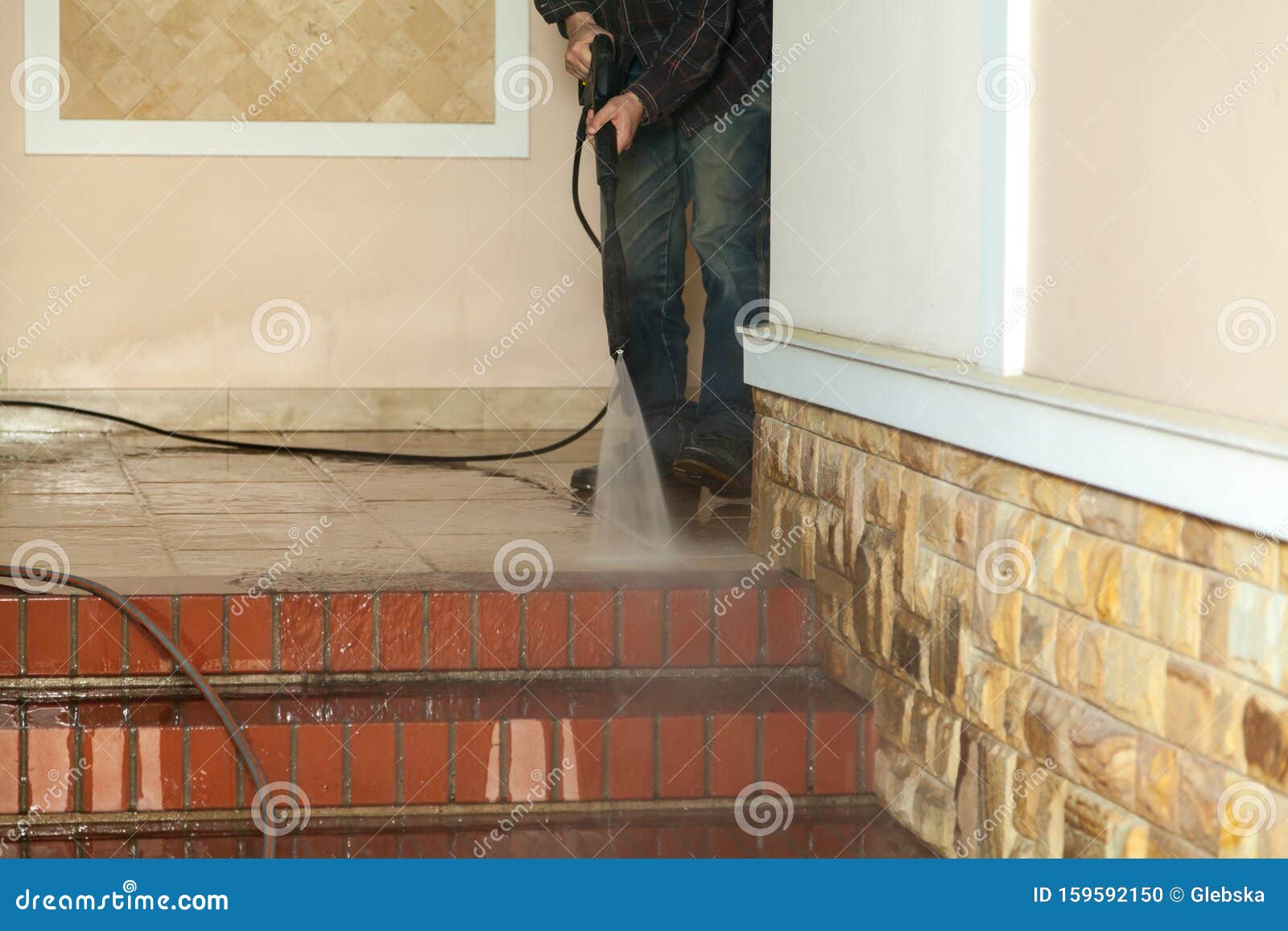 Washing Steps Of Veranda With Special Tool Stock Photo Image Of Drop washing-steps-of-veranda-with-special-tool-stock-photo-image-of-drop