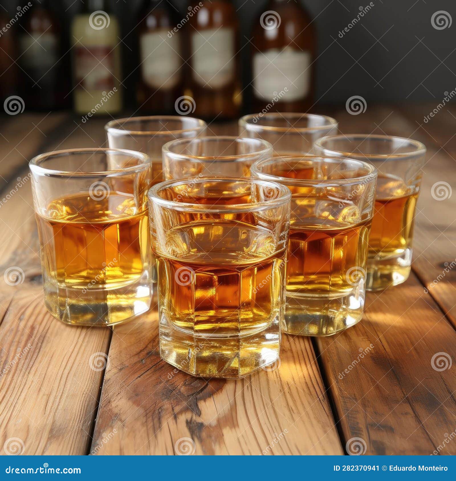 Modern Clear Glass Shot Glasses Stock Illustration Illustration of