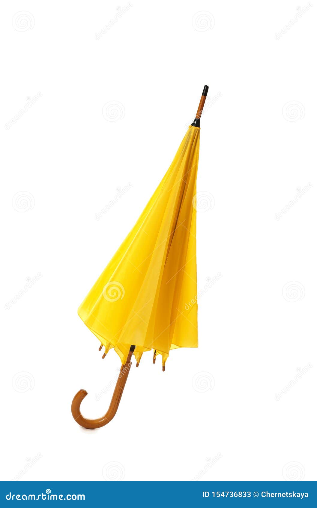 Modern Closed Yellow Umbrella Isolated Stock Image Image of beautiful