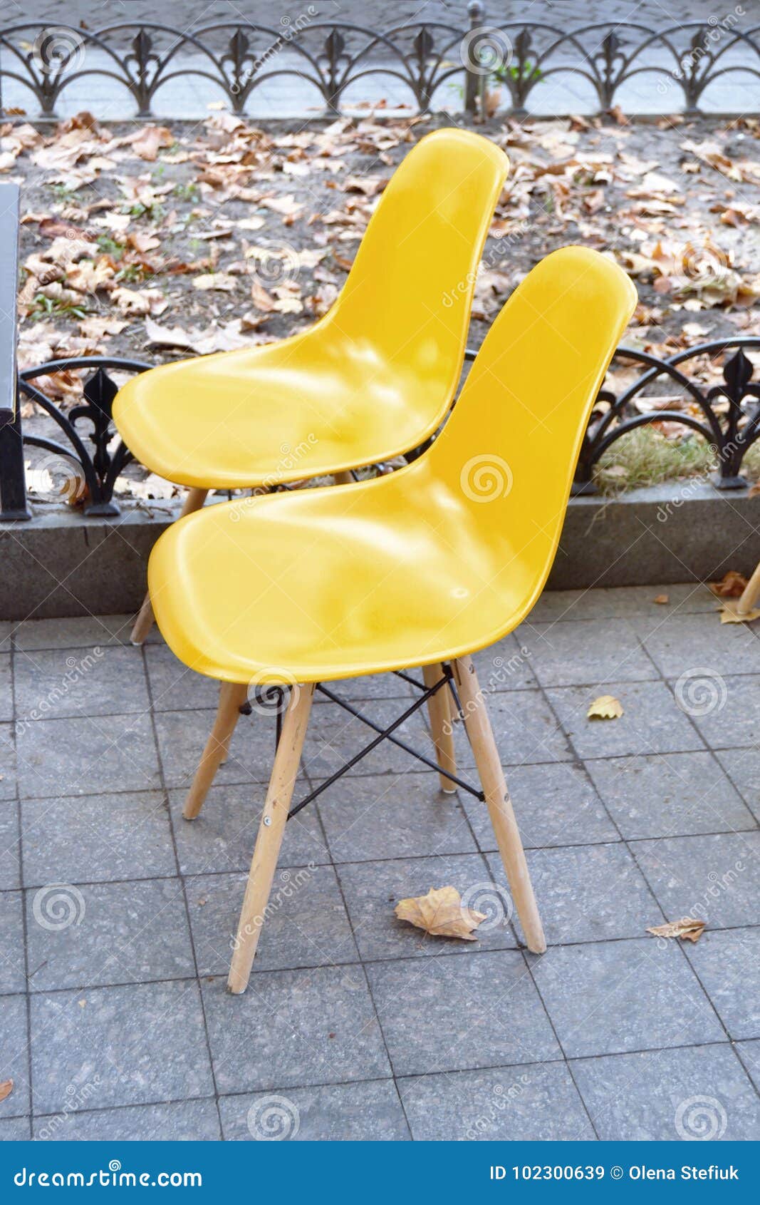 Modern Coffee Shop Plastic Chairs Stock Image Image of coffee