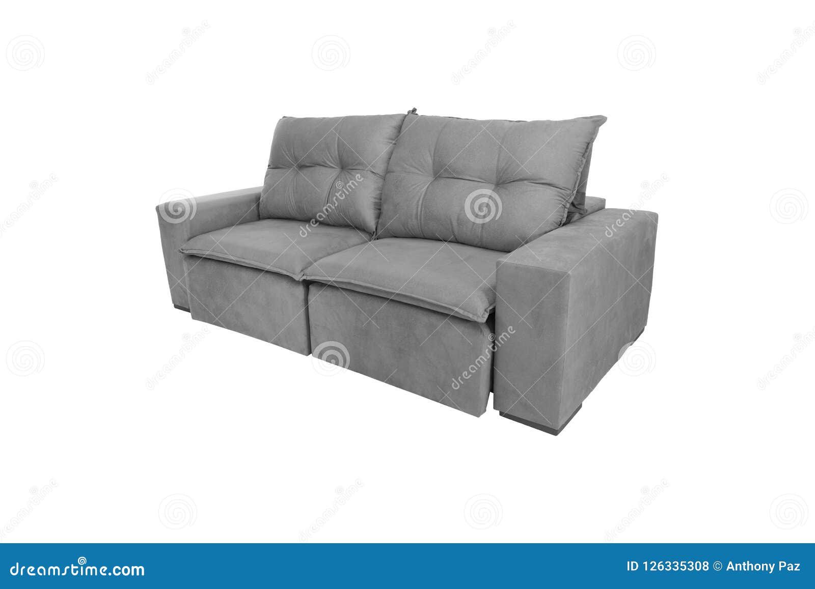 Modern Color Suede Couch Sofa Isolated on White Stock Photo Image of
