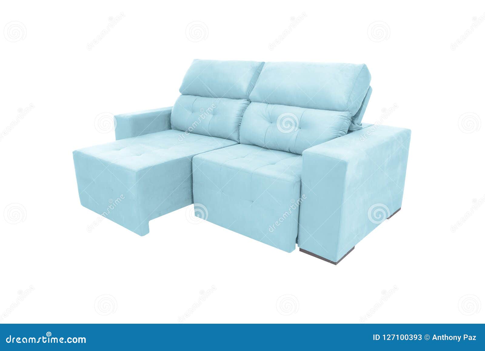 Modern Color Suede Couch Sofa Isolated on White Stock Image Image of