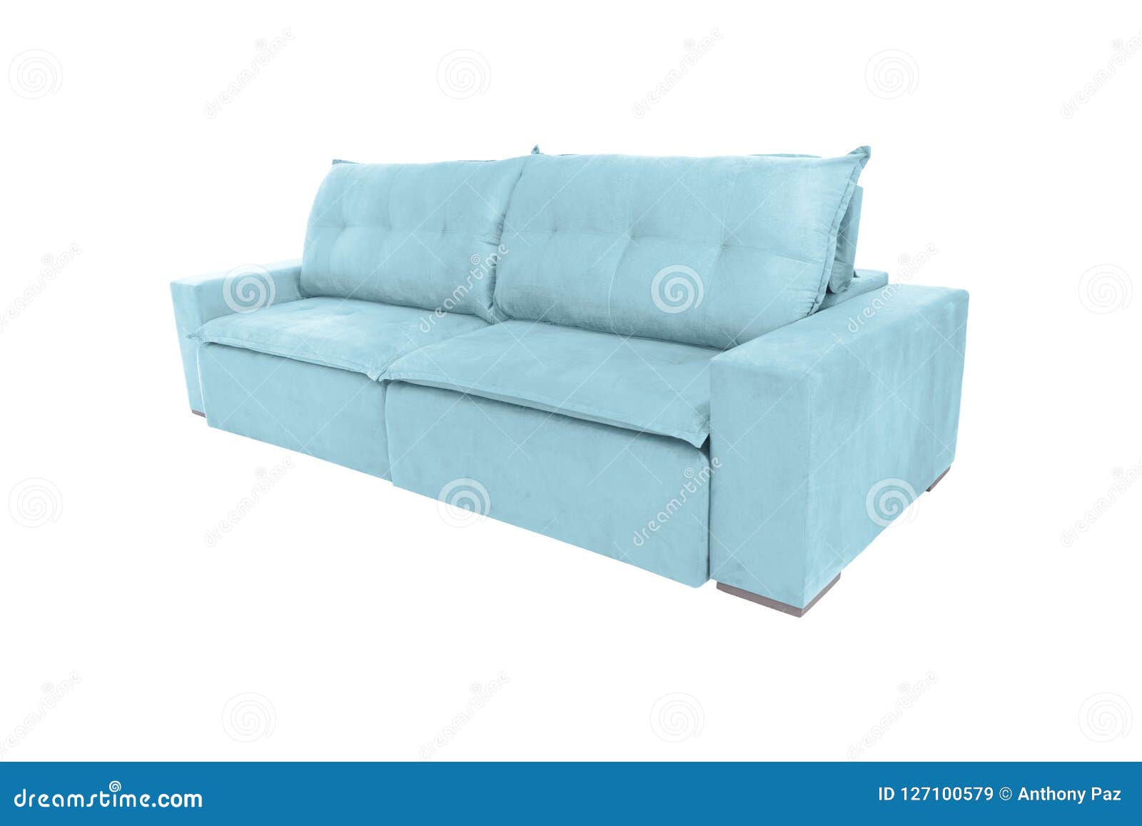 Modern Color Suede Couch Sofa Isolated on White Stock Image Image of