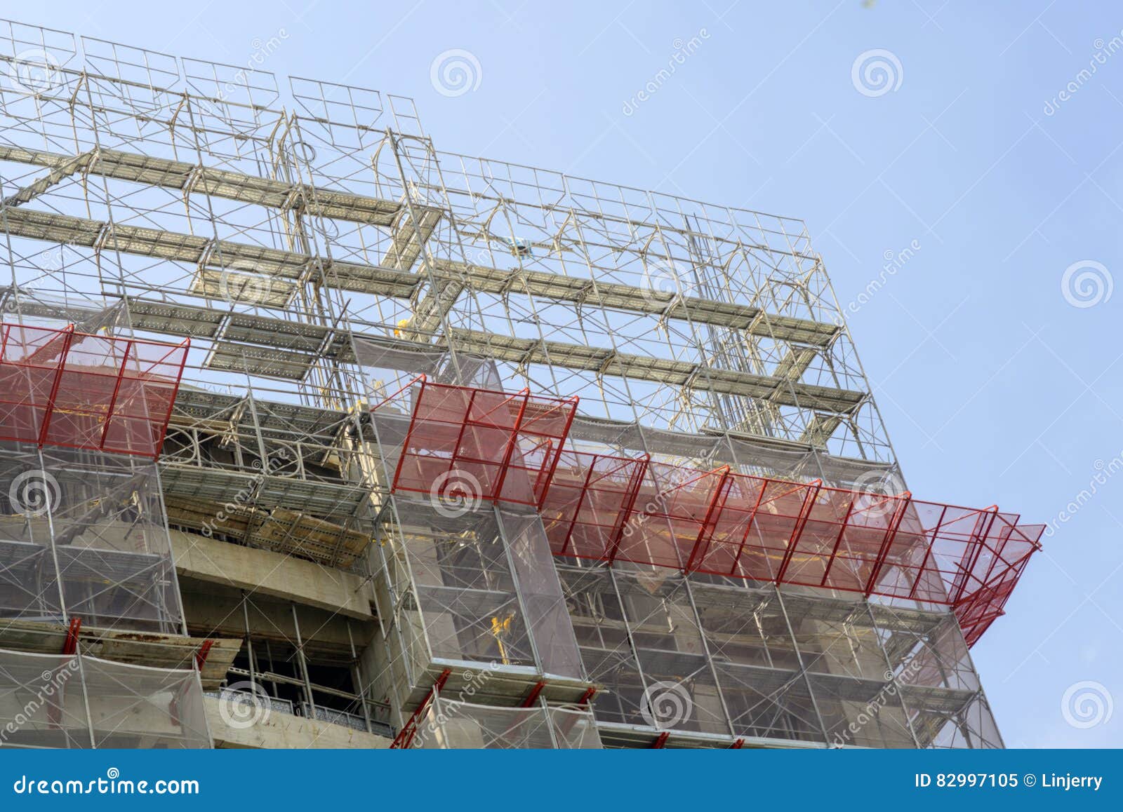 Modern Commercial Building Under Construction Stock Image Image of