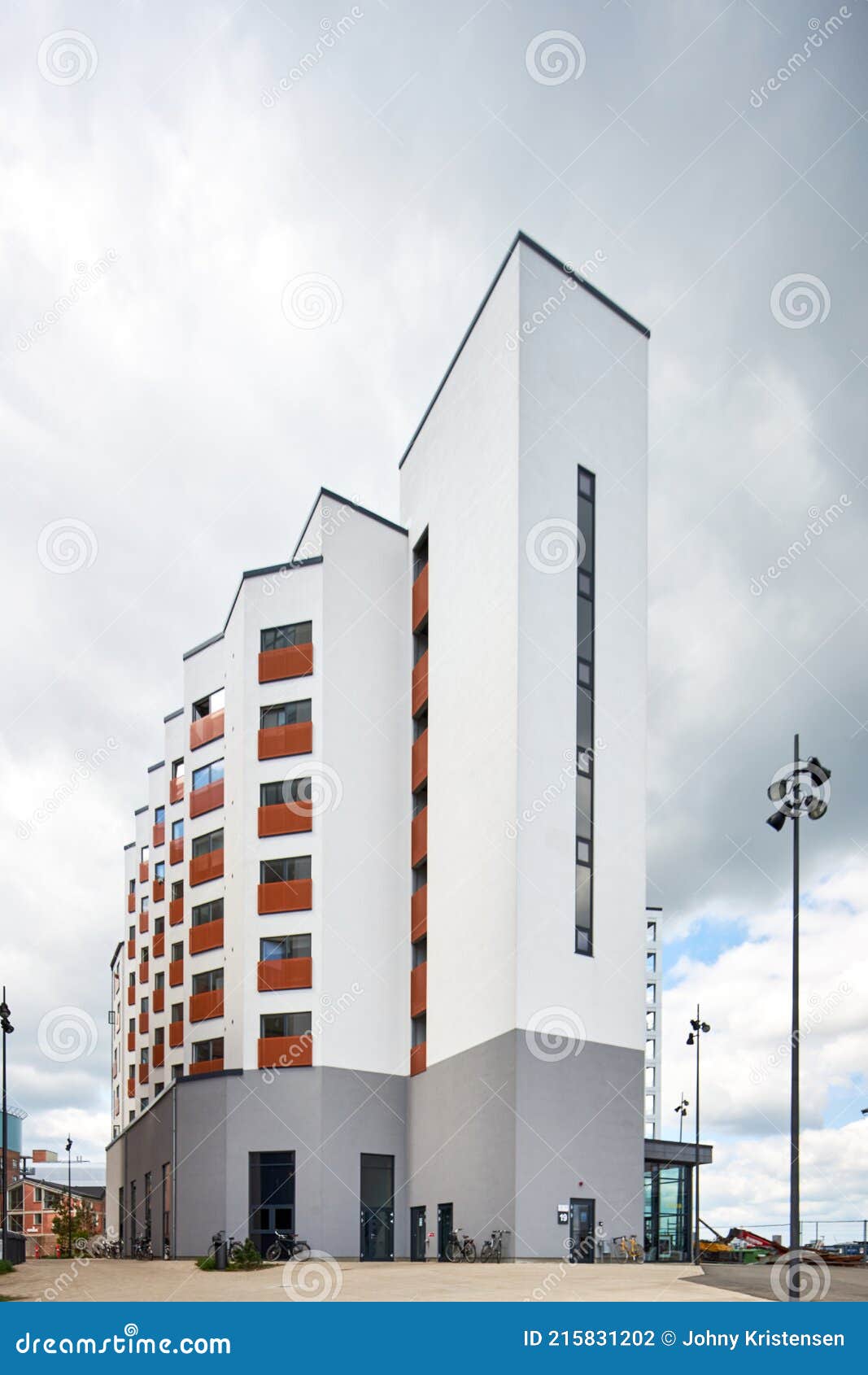 A Modern Condo Building in Denmark with Nice View Editorial Photography