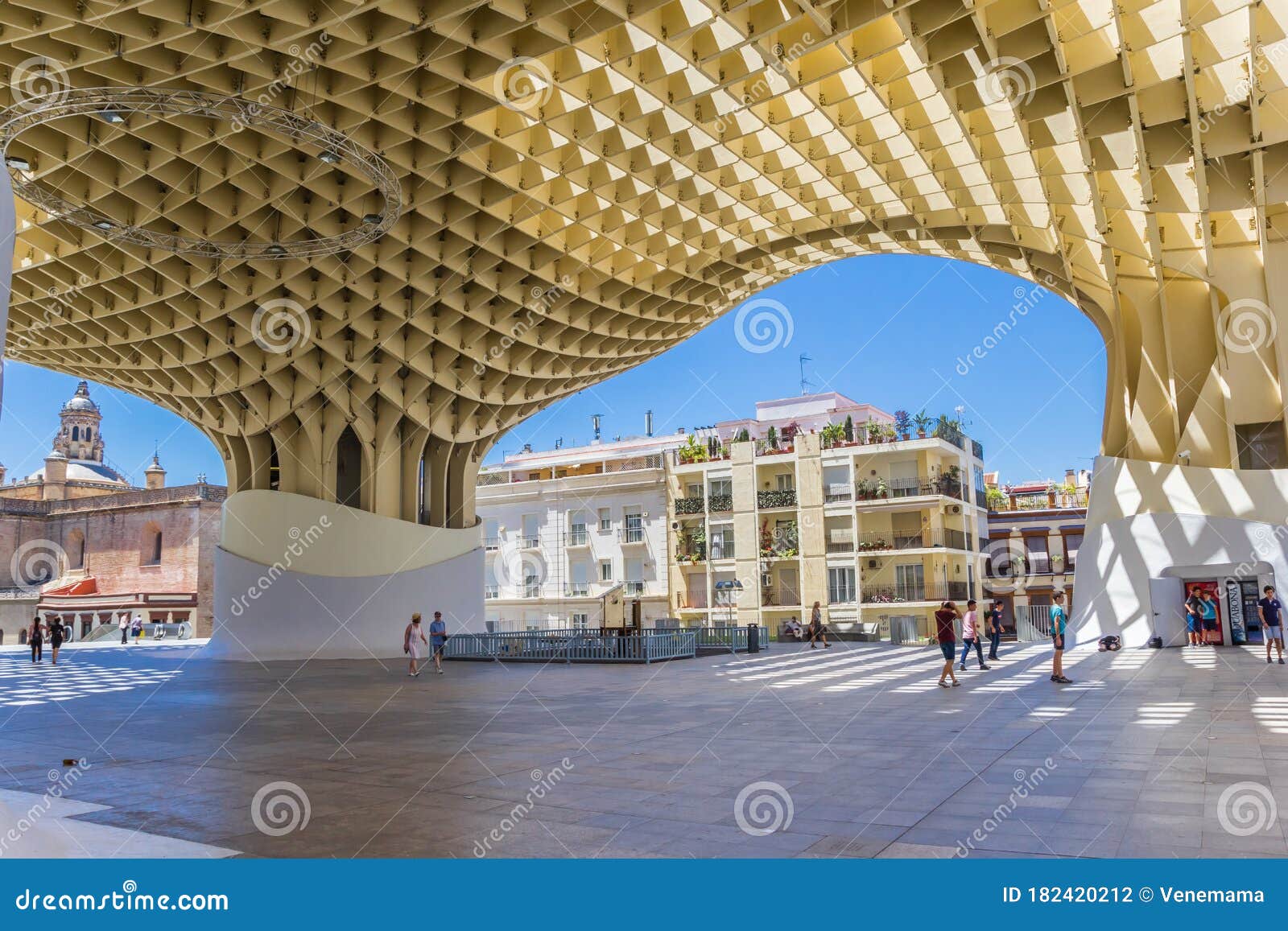 Modern Construction of the Setas the Sevilla Editorial Photography