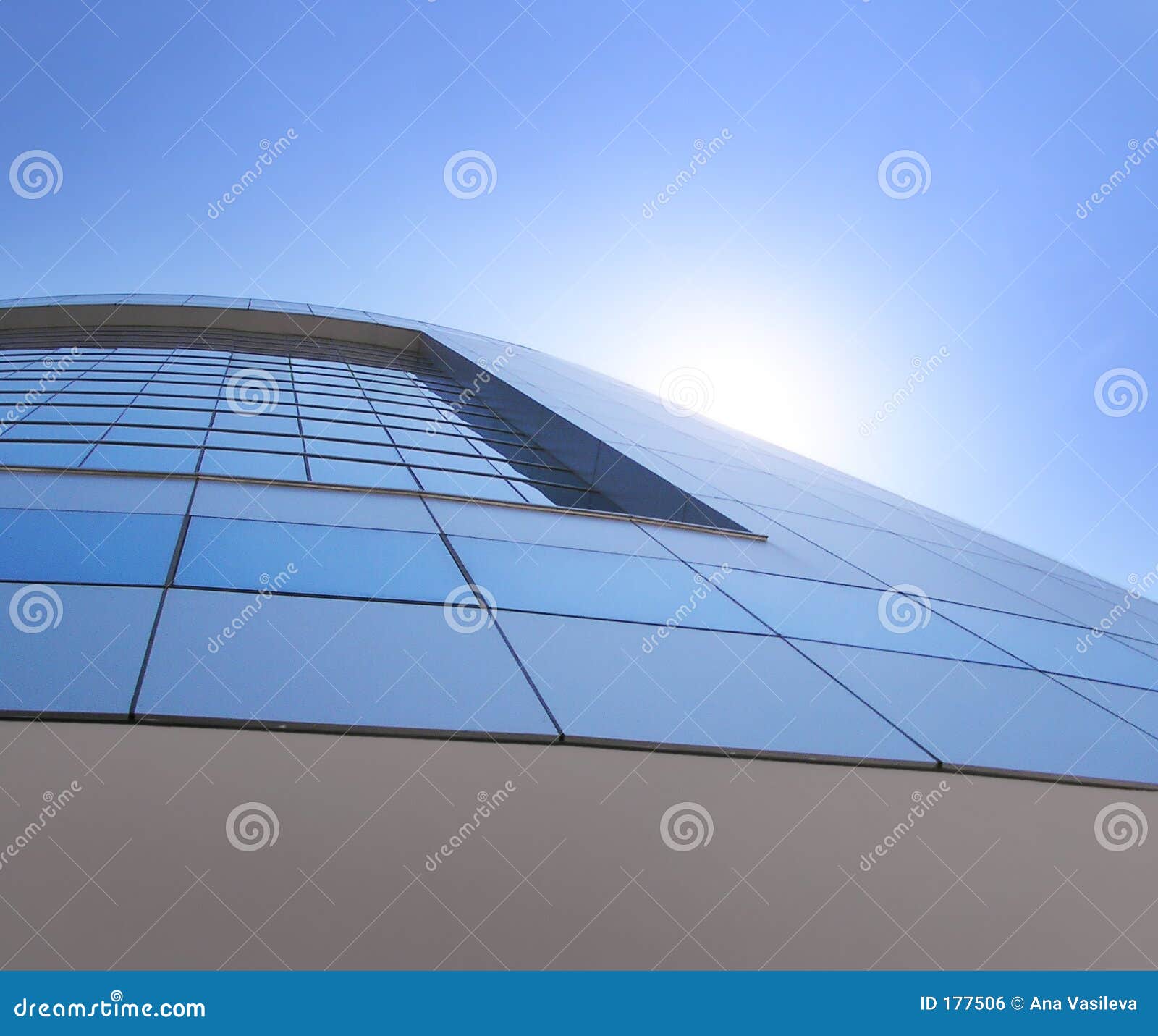 modern corporative business building of a financial institution