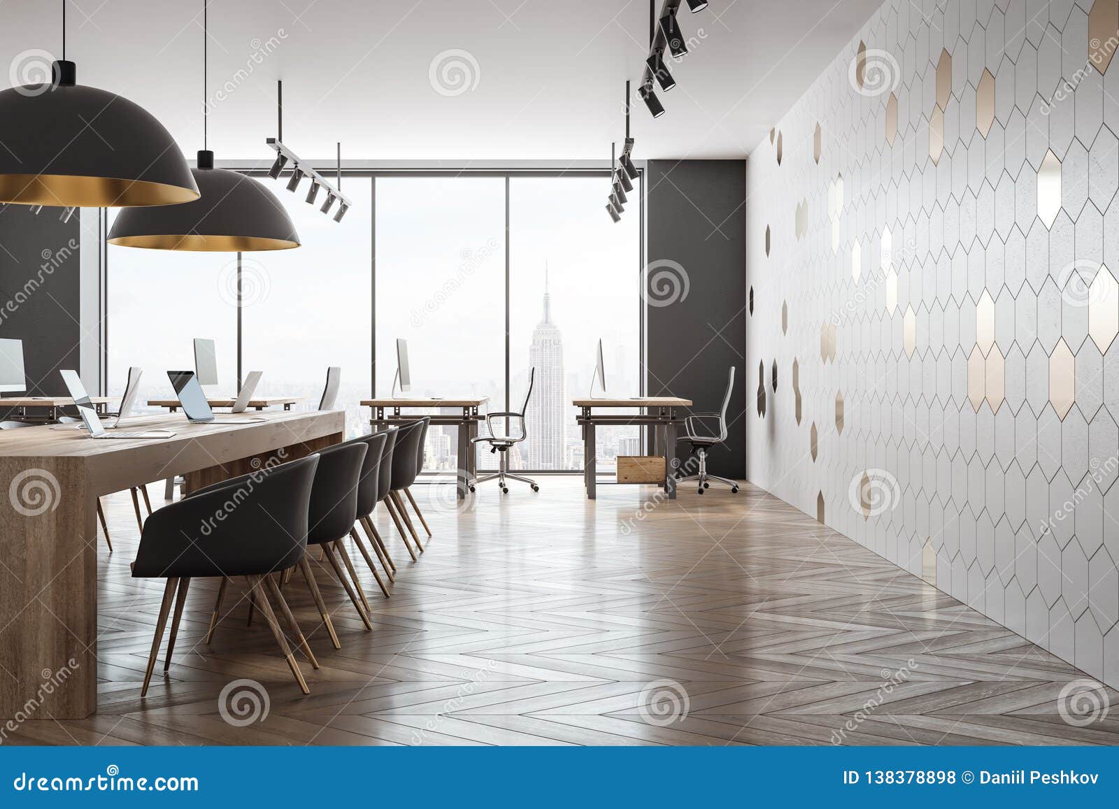 modern coworking office interior