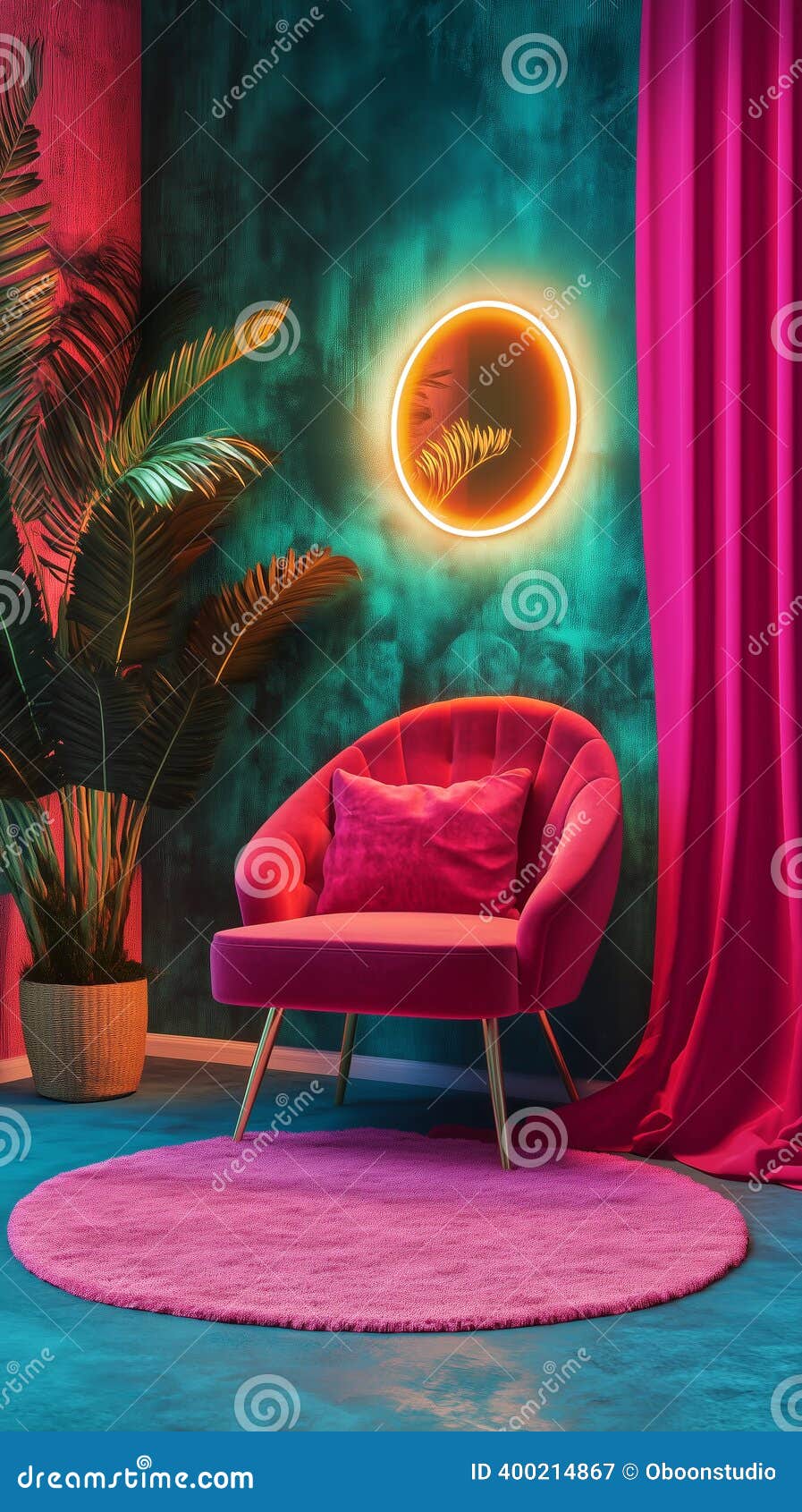 Modern and Cozy Studio Interior Backgrounds for Creative Content Stock  Illustration - Illustration of neon, home: 400214867, image size:897x1690