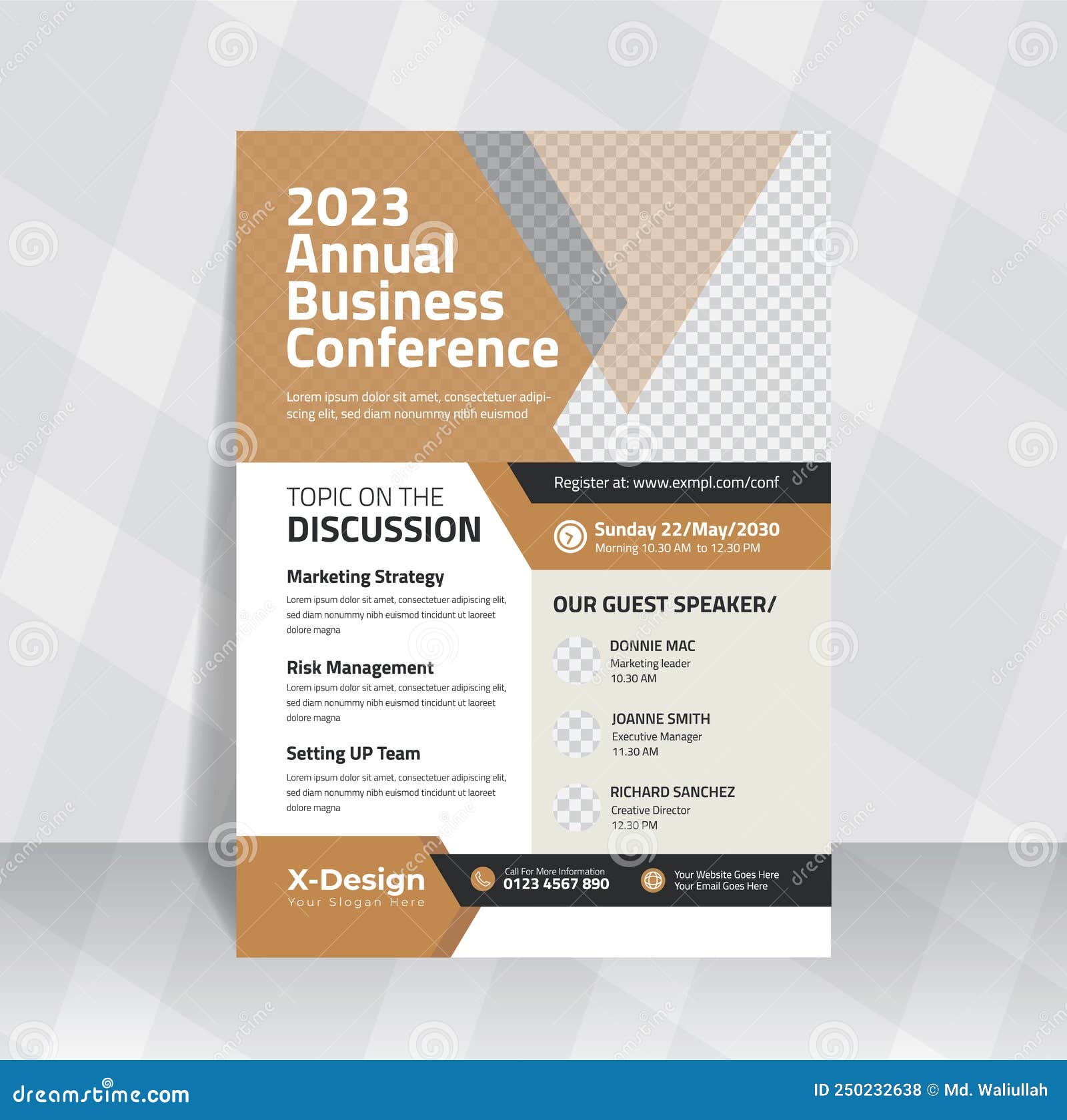 Modern and Creative Business Conference Flyer Template Stock Vector Modern and Creative Business Conference Flyer Template Stock Vector