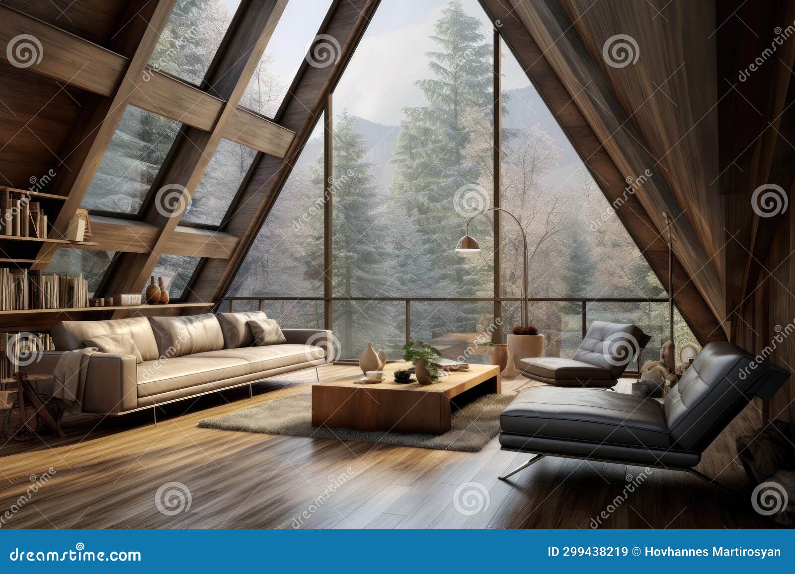 Modern Creative Living Room Interior Design. Modern Living Room. Stock