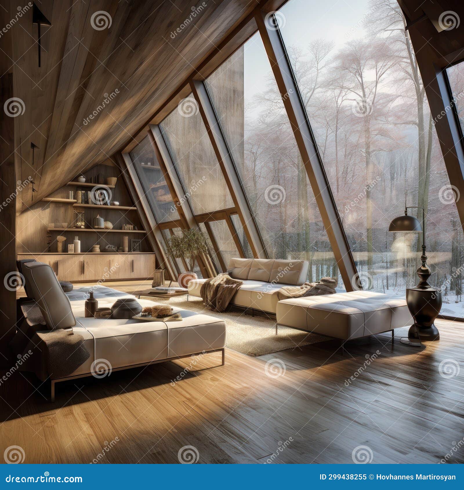 Modern Creative Living Room Interior Design. Modern Living Room. Stock