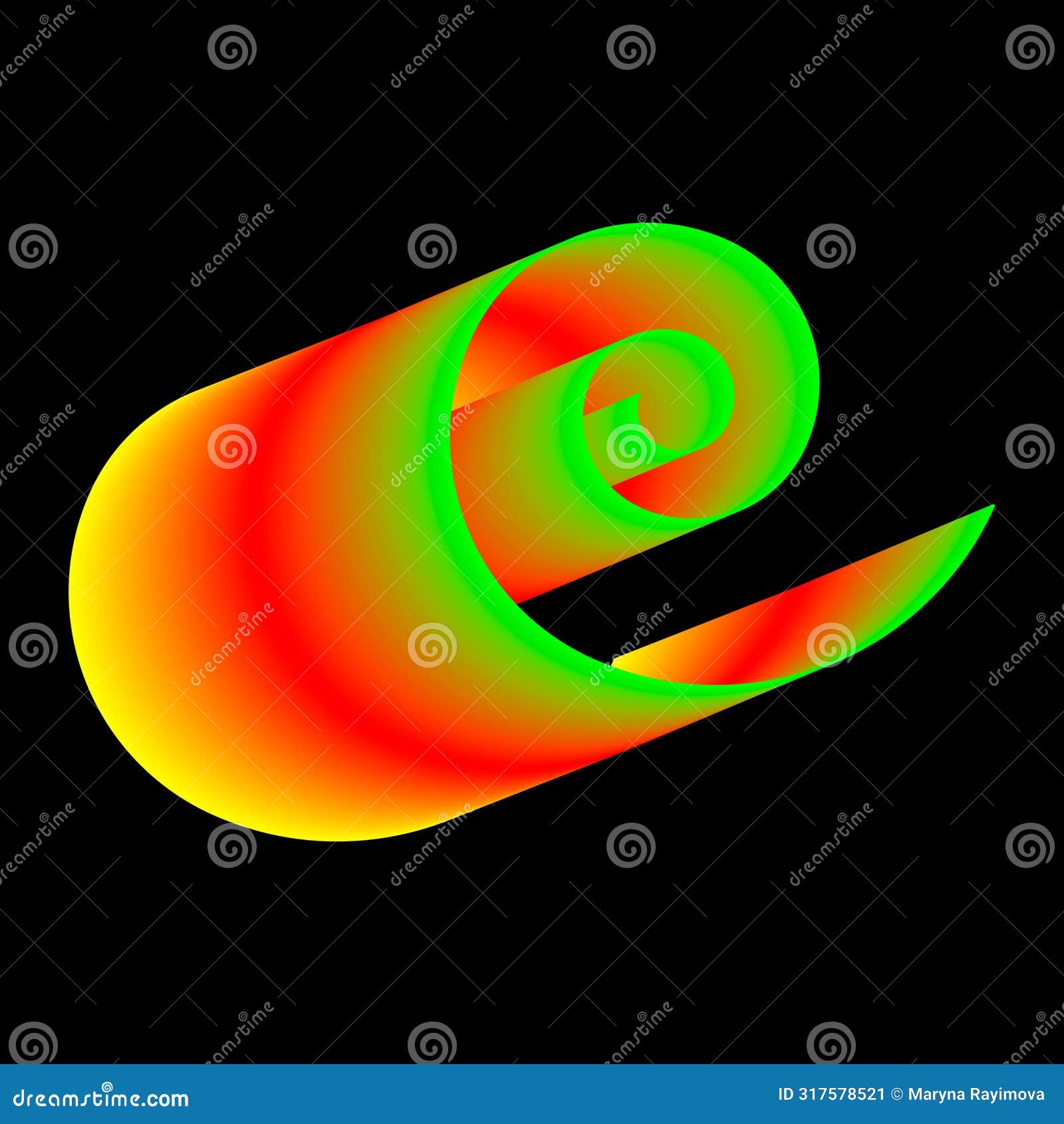 modern creative wonderful swirl futuristic festival happy aqua background of bright multicolored glossy twisted striped atomizing