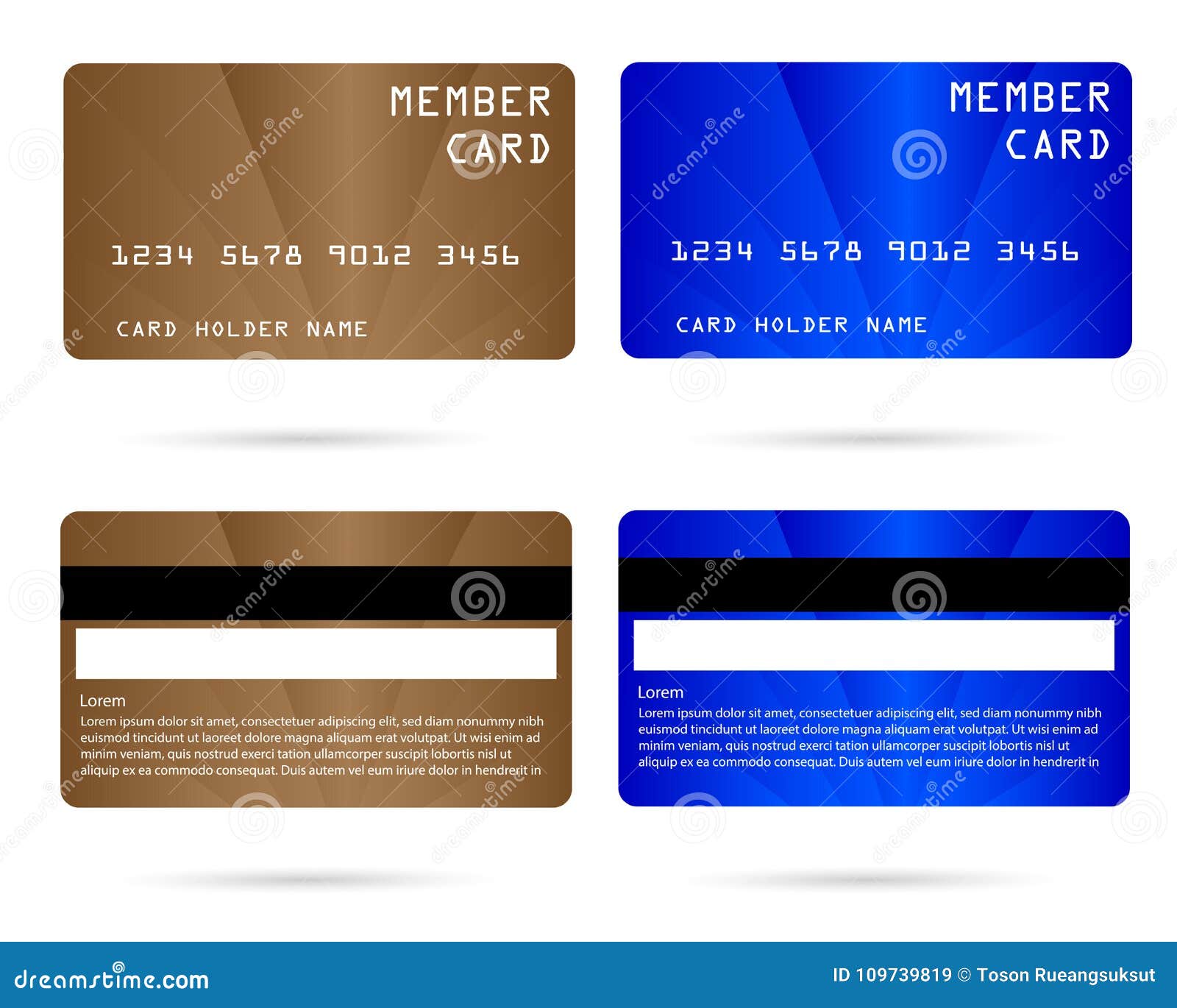Modern Credit Card, Business VIP Card, Member Card Stock Illustration ...