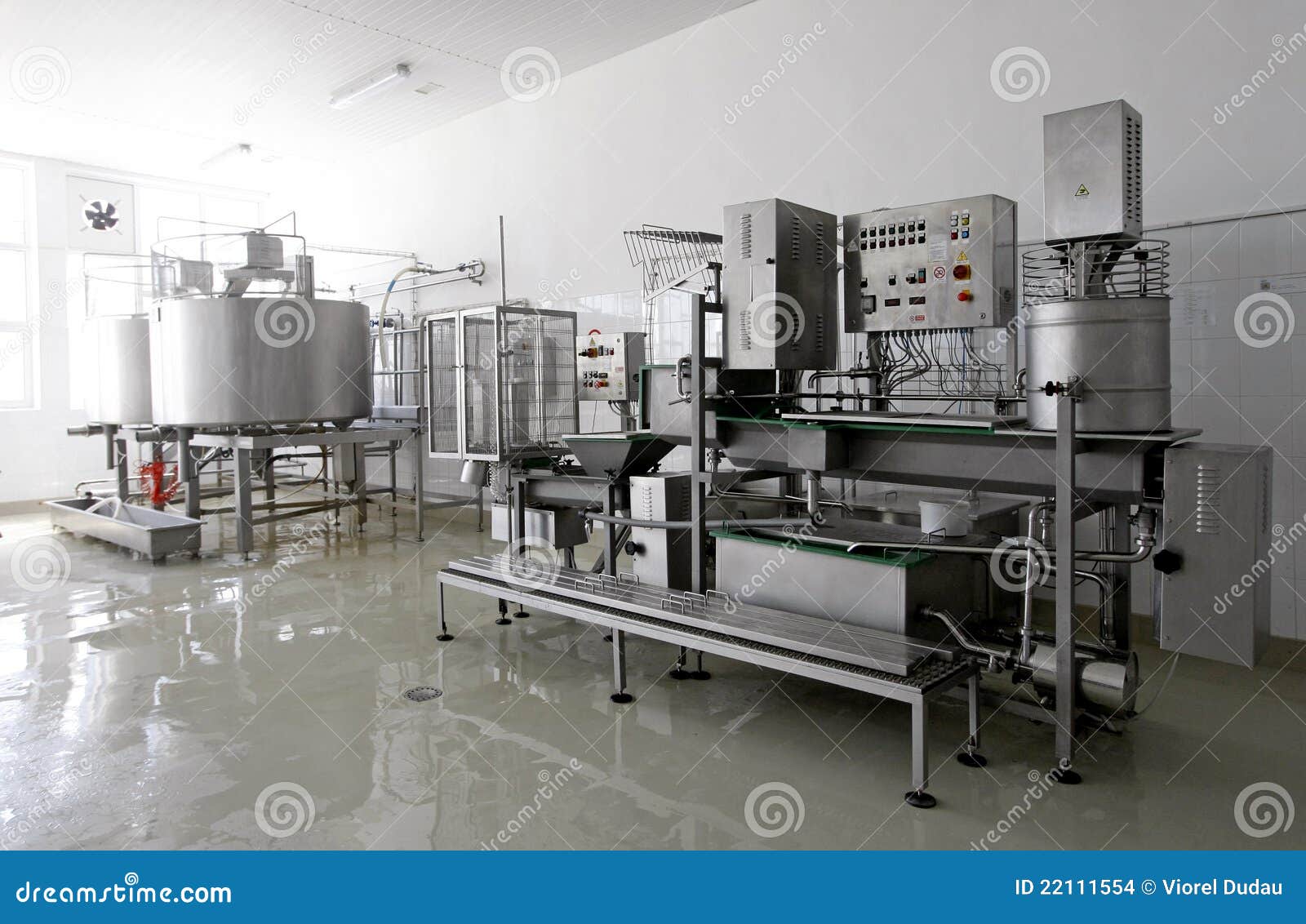 Modern dairy factory stock photo. Image of inside, floor 22111554