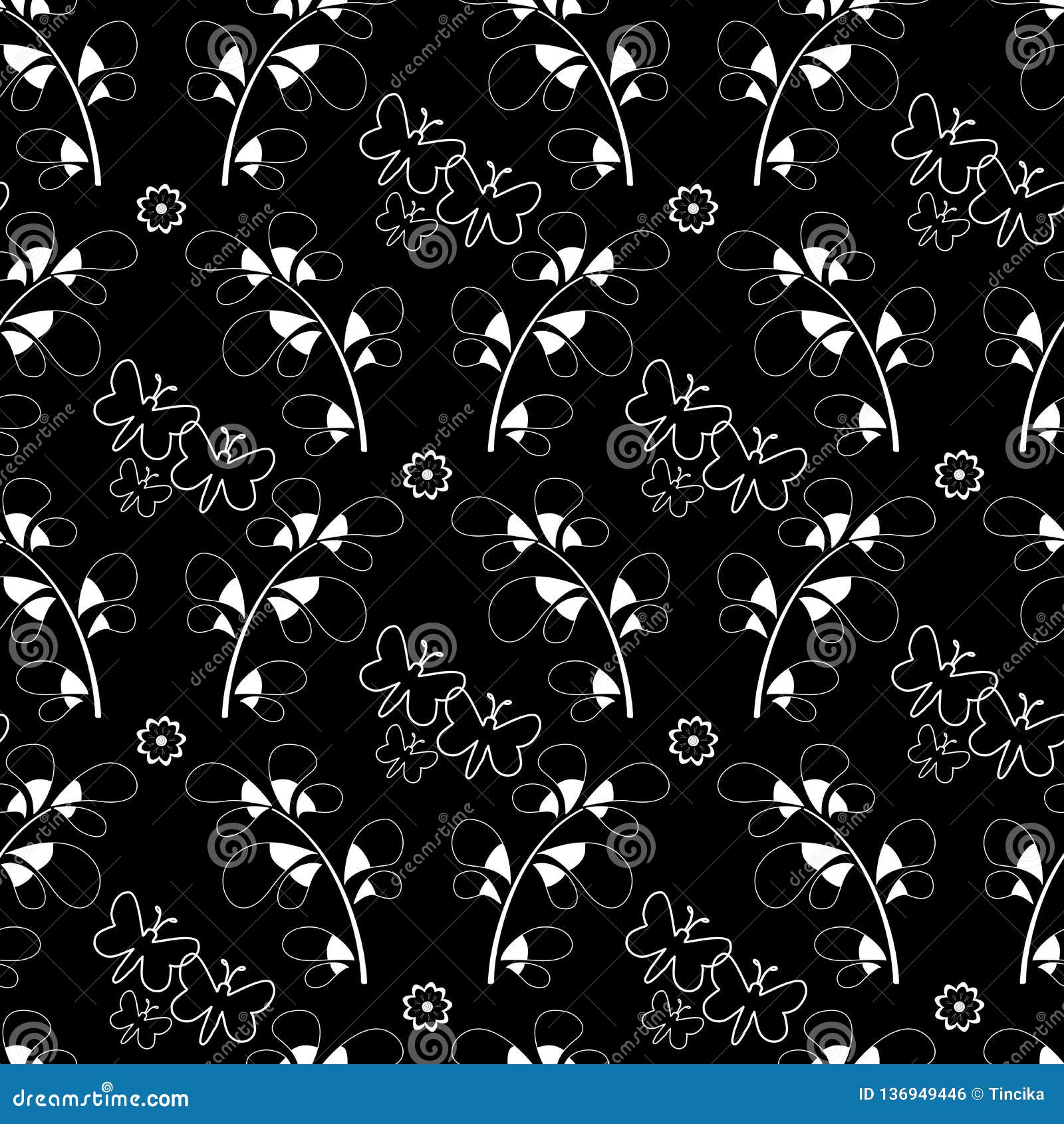 Elegant Black and White Damask Vector Seamless Pattern. Stock Vector