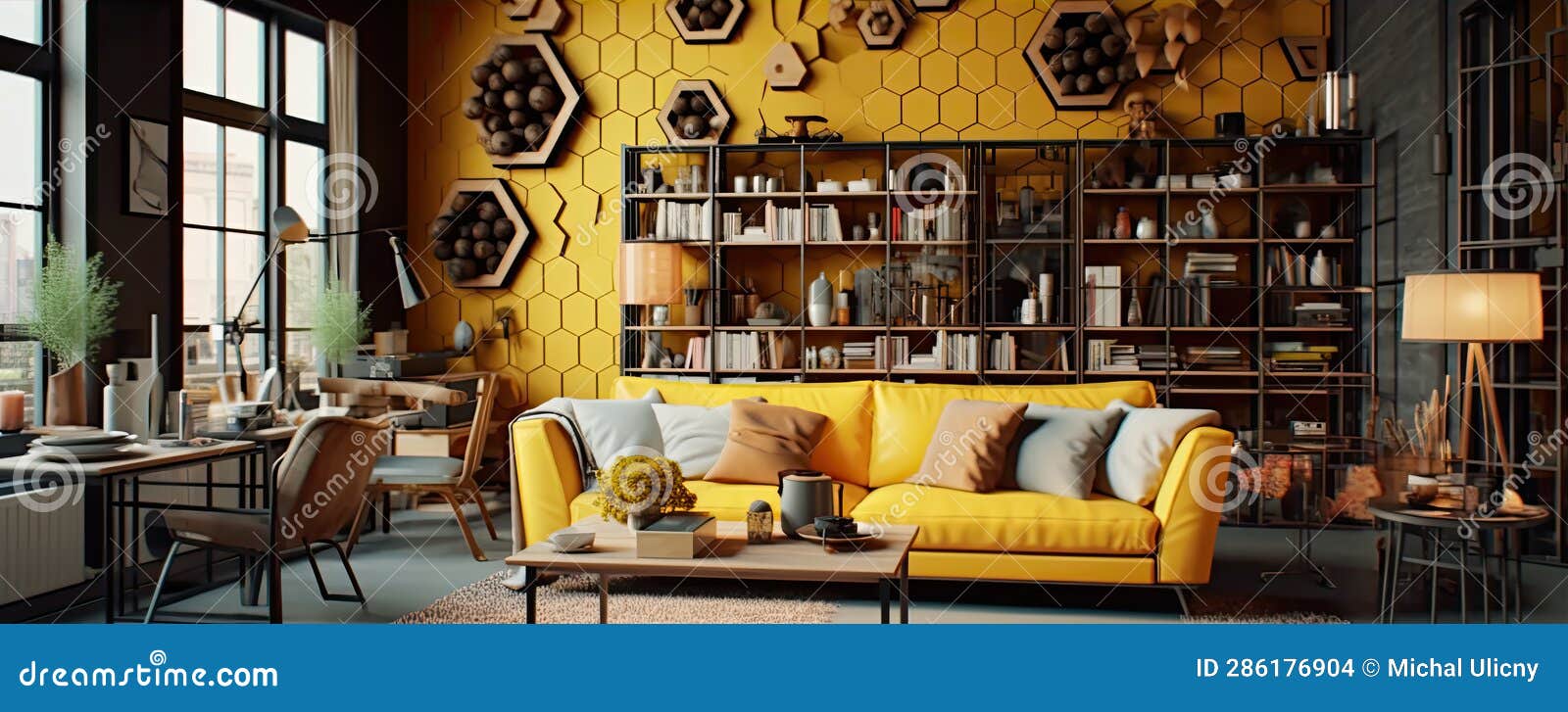 Modern Design of the Apartment for Beekeeping Architecture. Generative