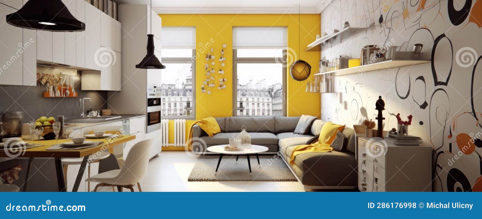 Modern Design of the Apartment for Beekeeping Architecture. Generative