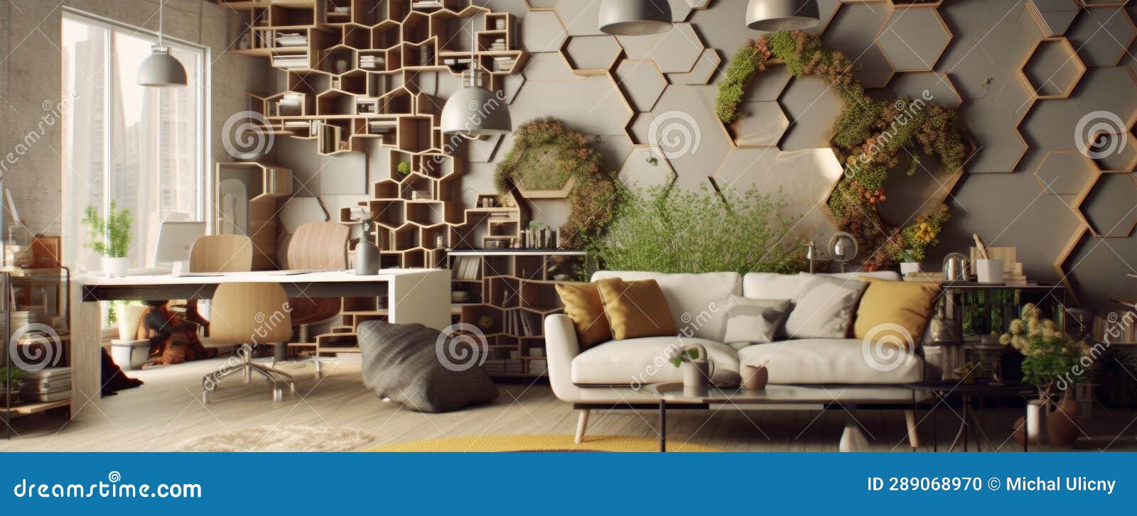 Modern Design of the Apartment for Beekeeping Architecture. Generative