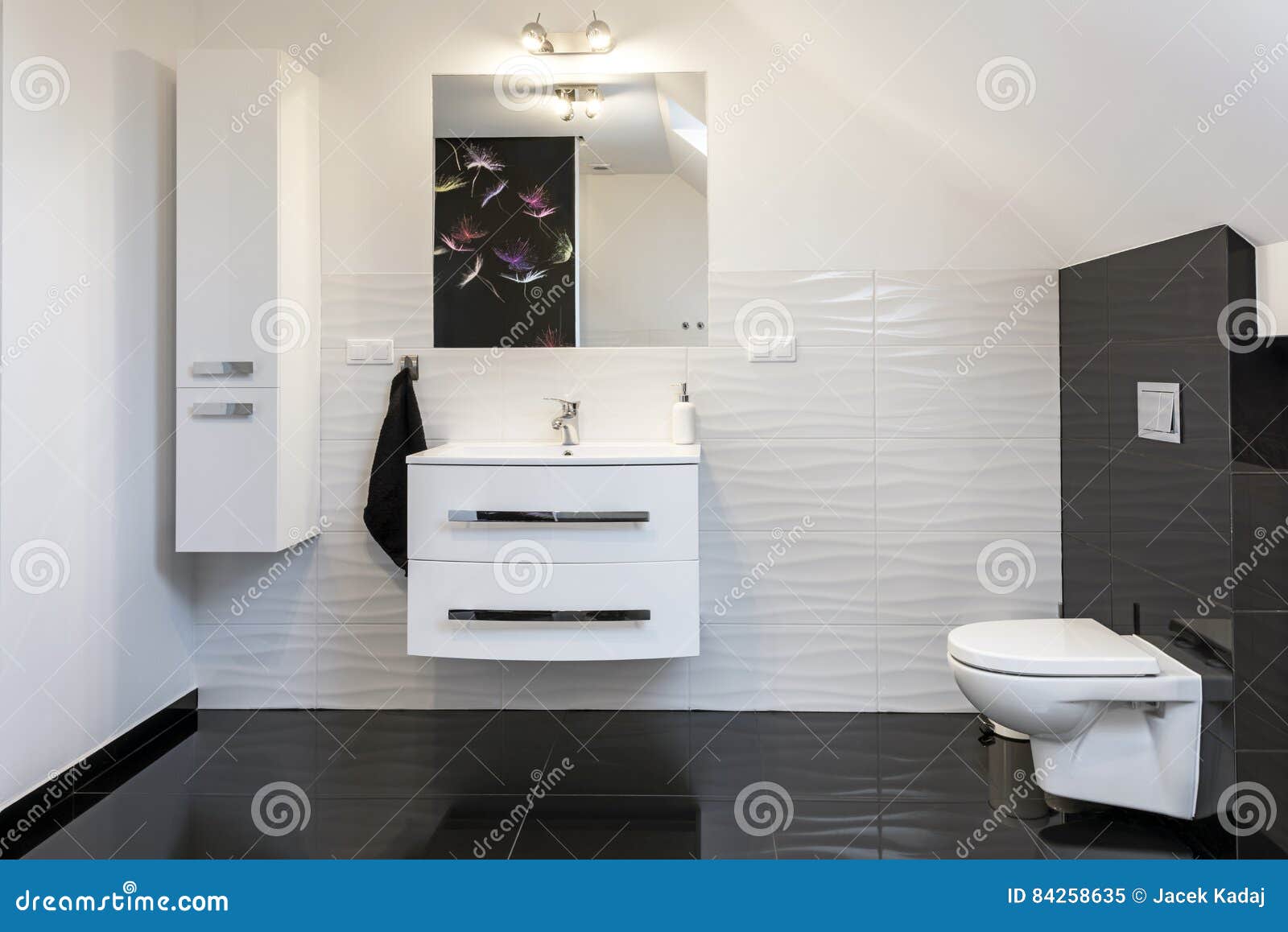Modern Design Comfortable Bathroom Stock Image Image of furniture