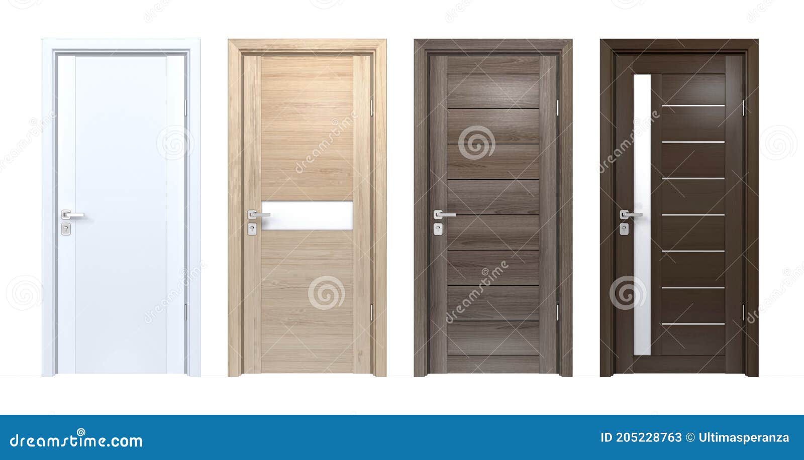 Modern Design Set of High Resolution Wooden Texture House Doors ...