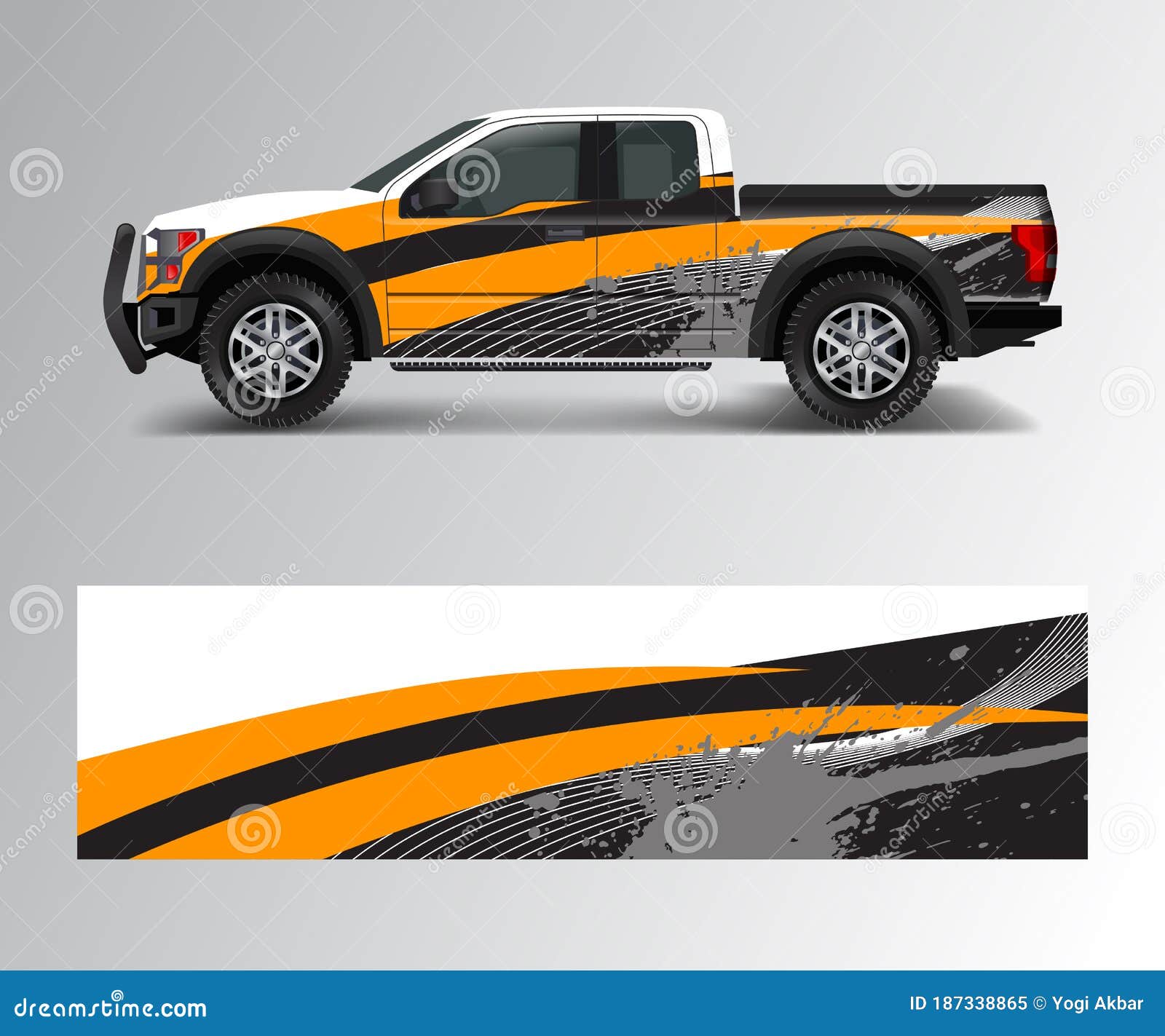 modern  for truck graphics vinyl wrap 
