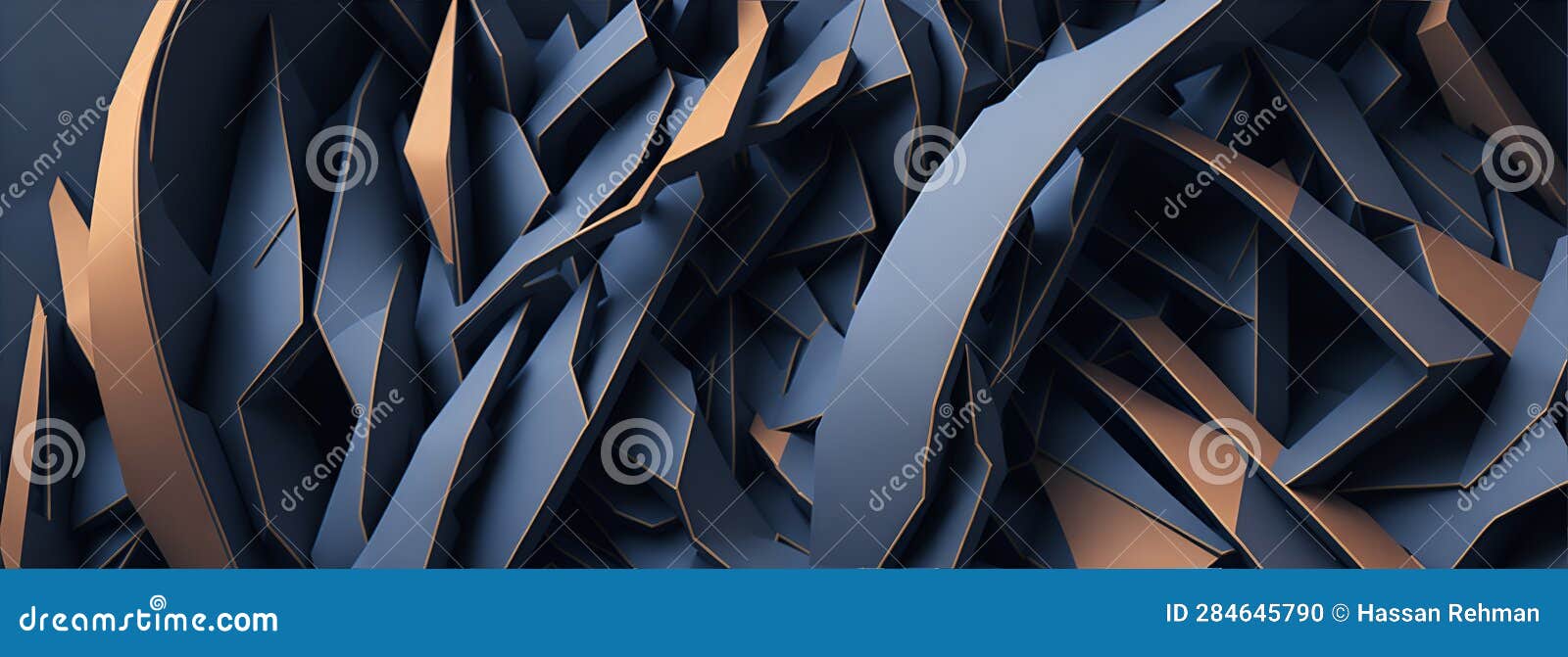 modern digital abstract 3d background. copy space. based ai generated