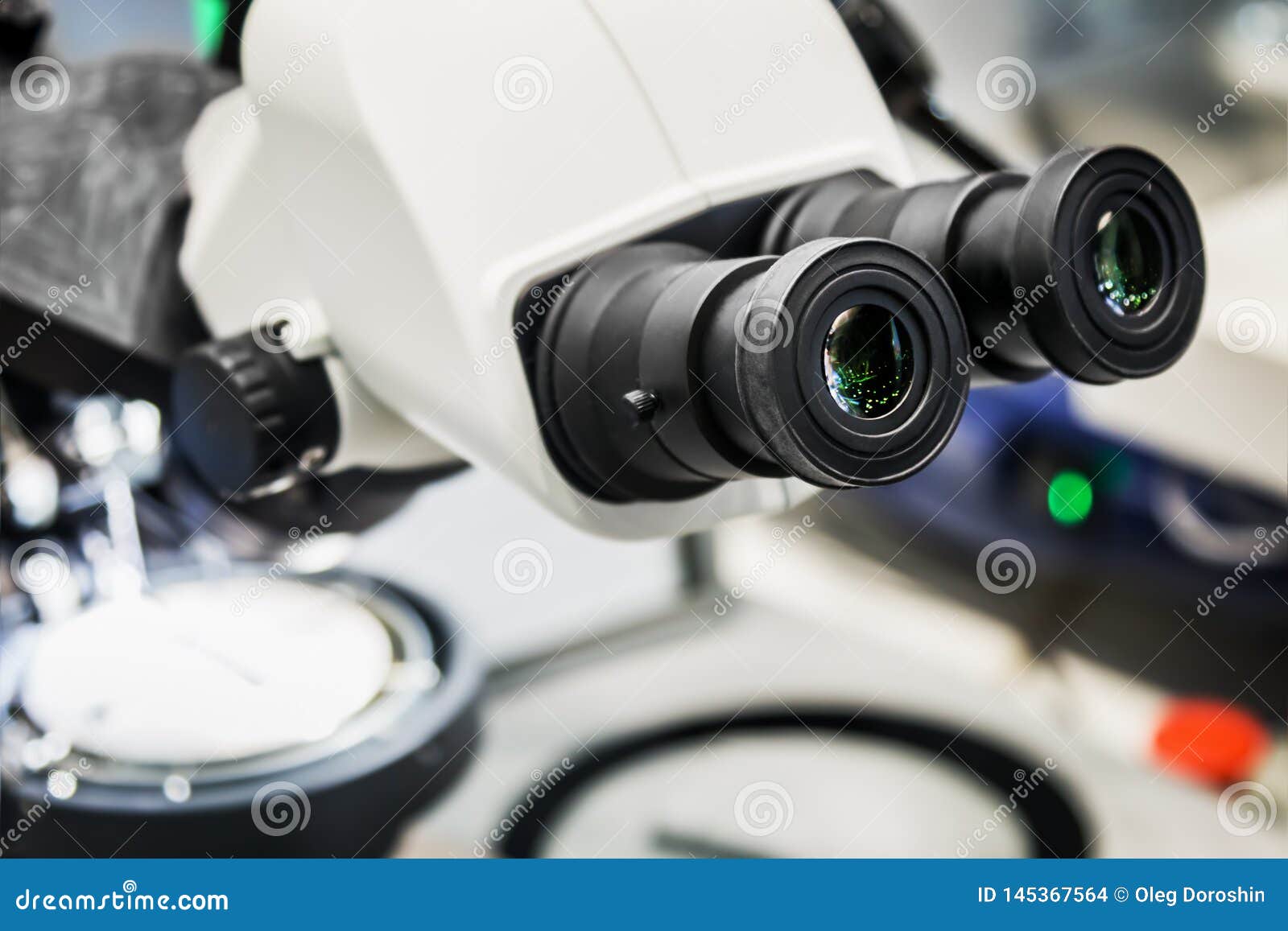 Modern Digital Microscopes are Designed To Obtain Enlarged Images Stock
