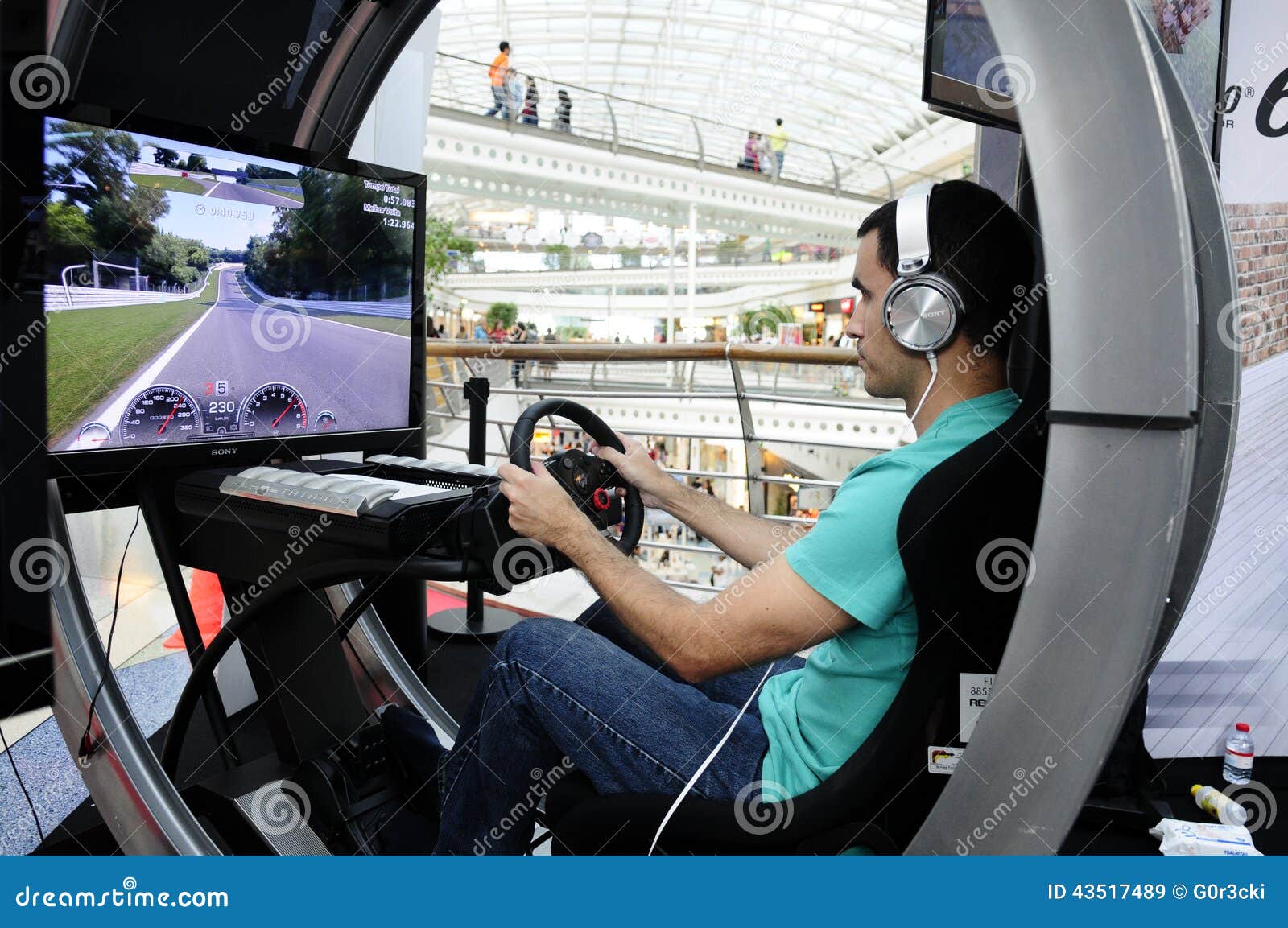 Modern Driving Simulator for GT Academy Editorial Stock Image - Image of  casual, action: 43517489