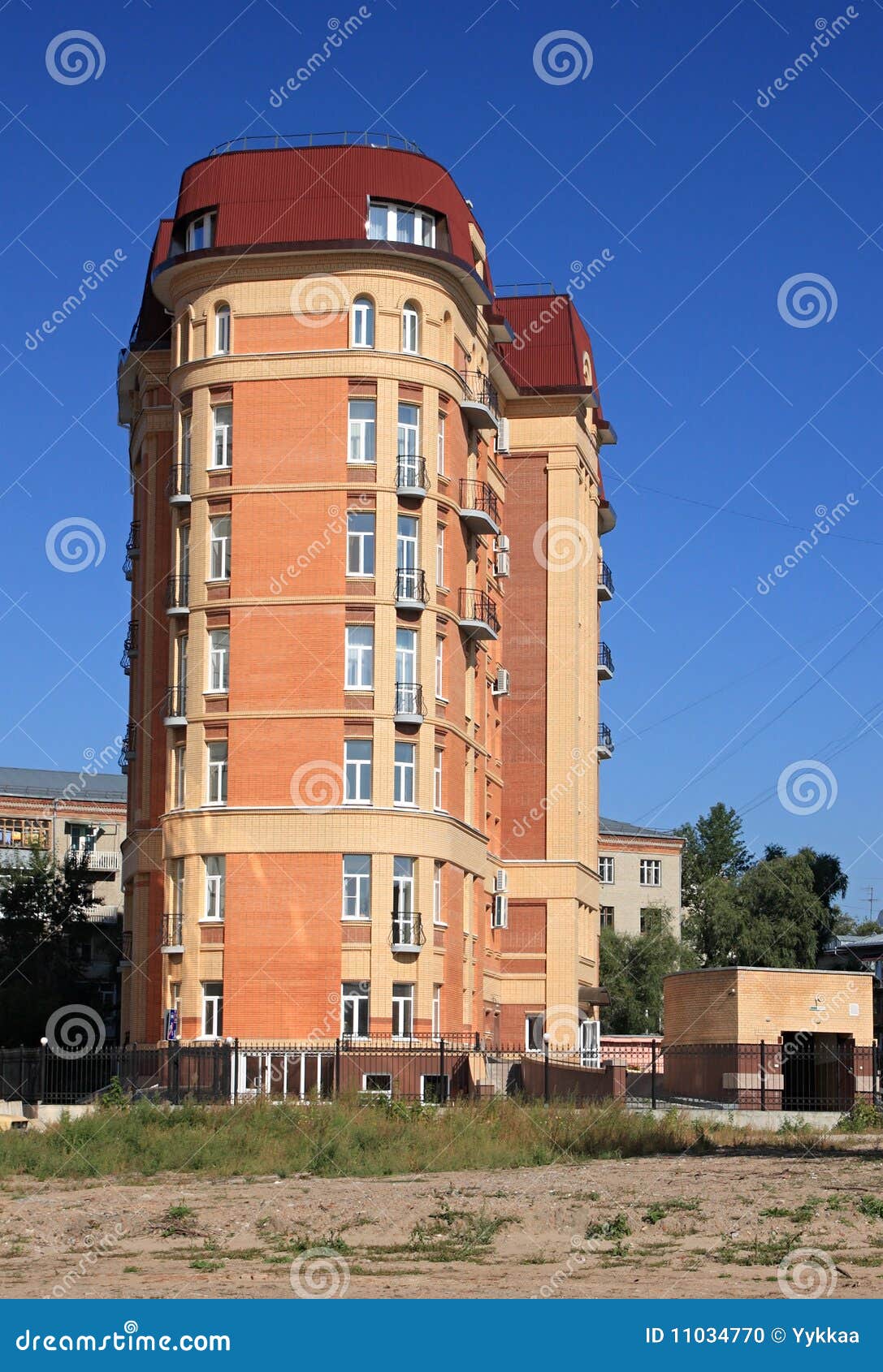 Modern dwellinghouse. stock photo. Image of condominium 11034770