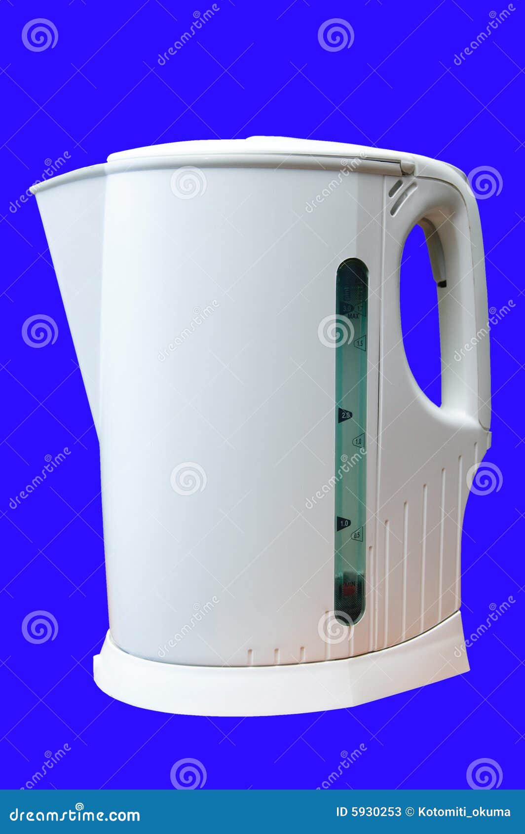 Modern electric kettle stock image. Image of shadow, single 5930253
