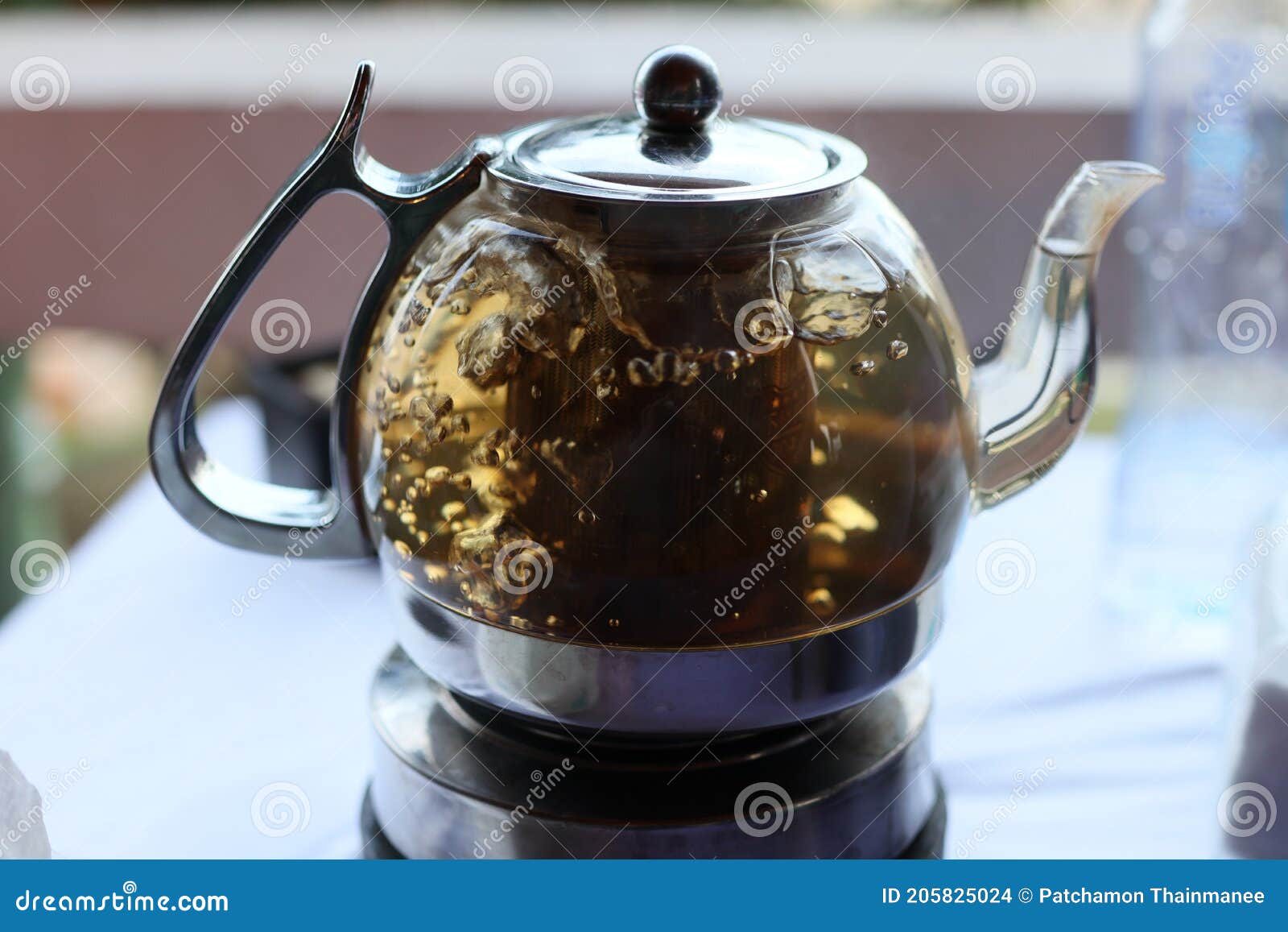 A Modern Electric Kettle for Boiling Water Stock Photo Image of iron