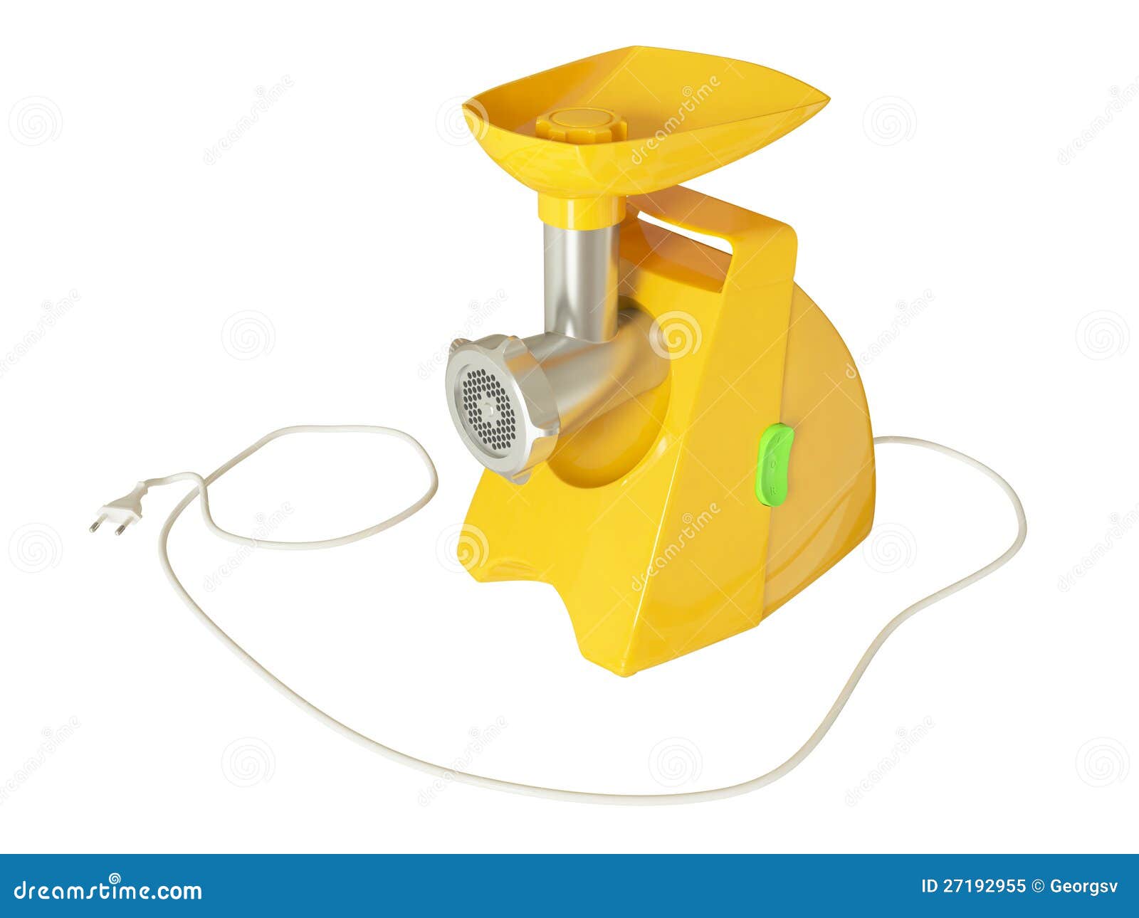 Modern Electric Meat Grinder Stock Illustration Illustration of clean