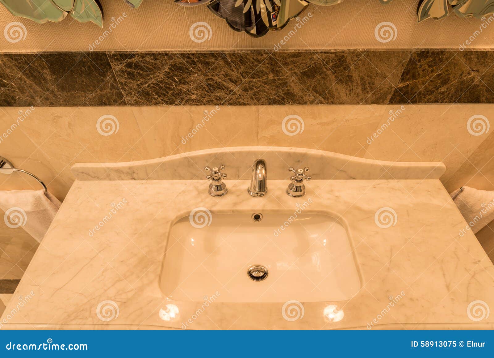 Modern Elegant Sink in Bathroom Stock Image Image of granite, marble