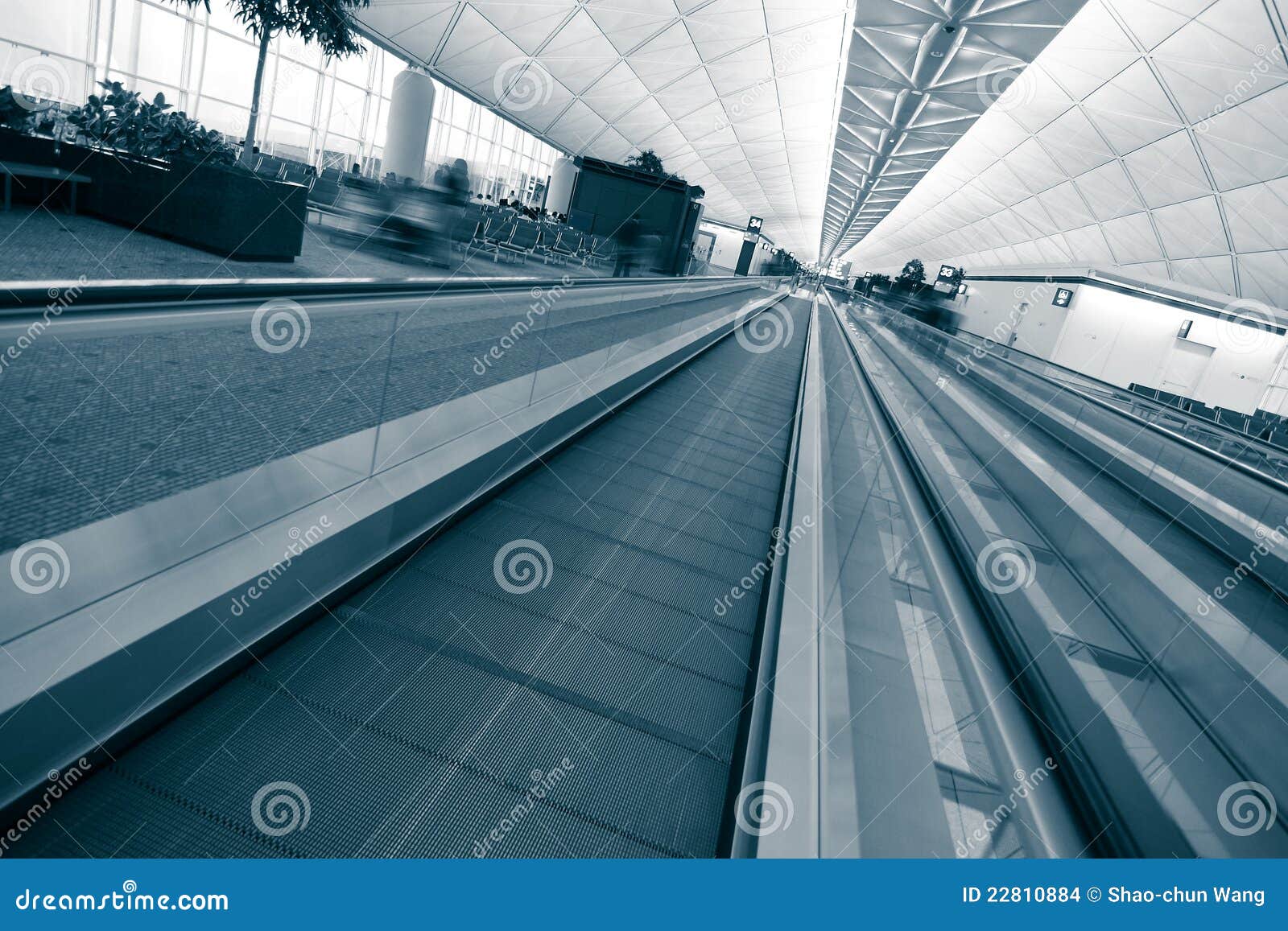 Modern Elevator in the Airport Stock Photo Image of business, hallway