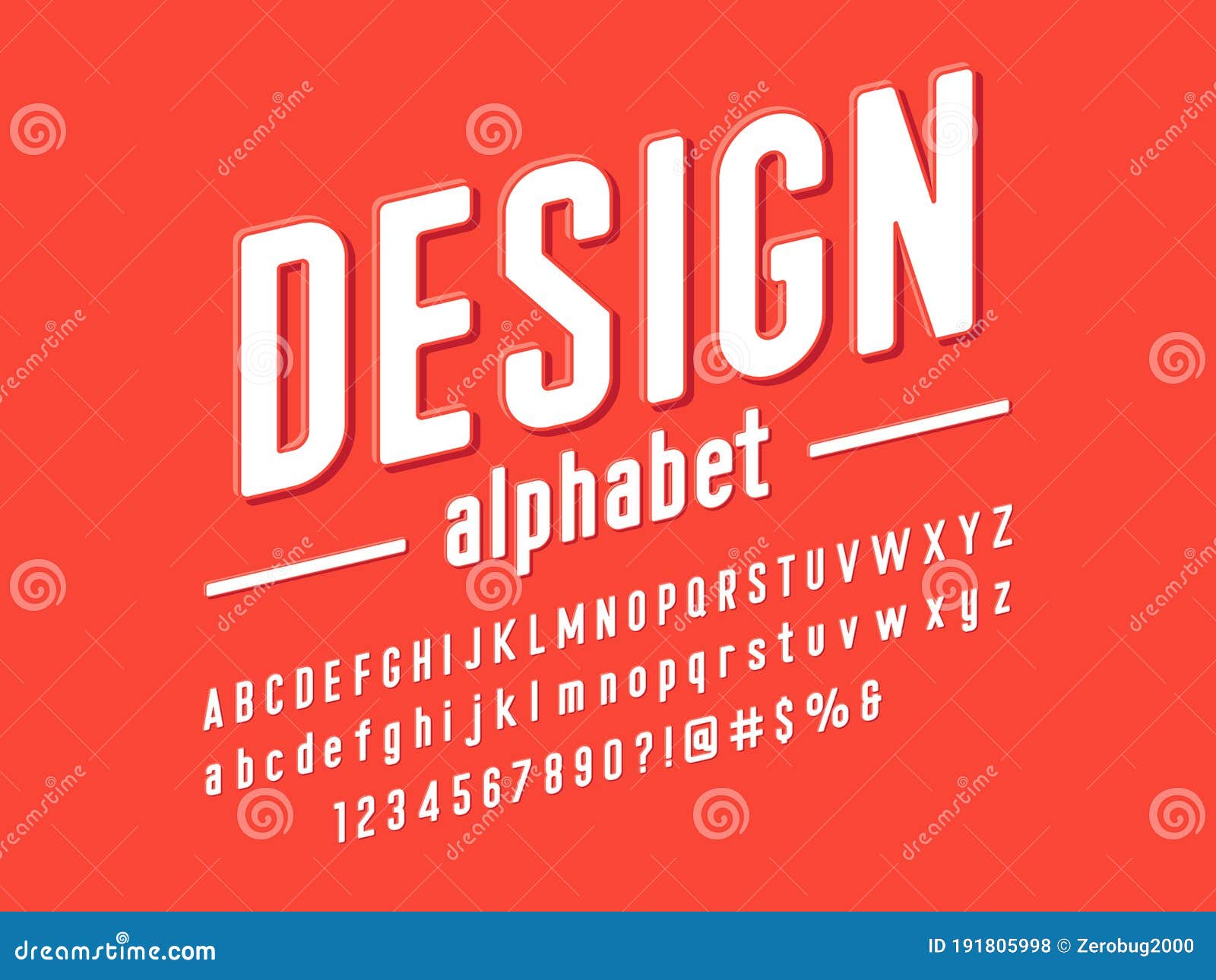 Emboss font stock vector. Illustration of type, shadow - 191805998