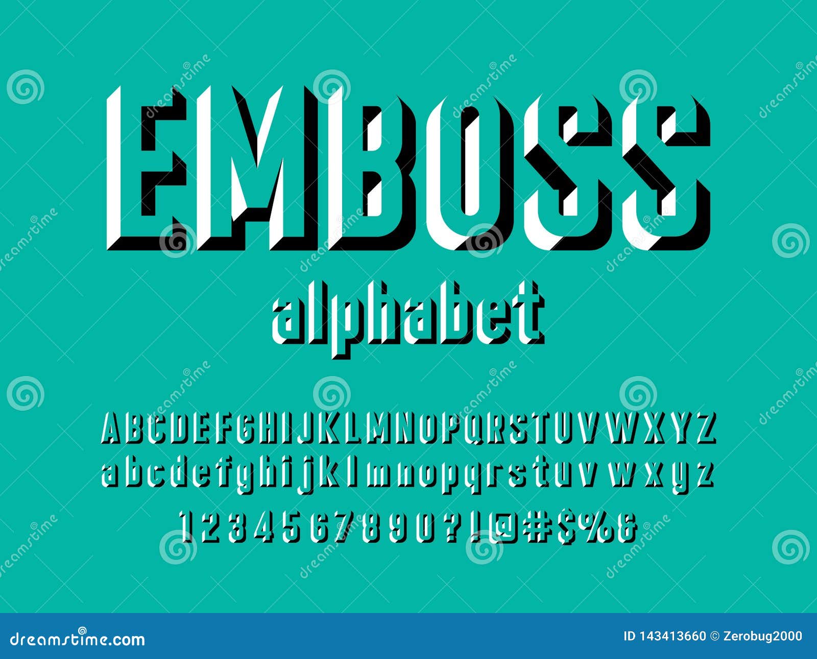 Emboss font stock vector. Illustration of character 143413660