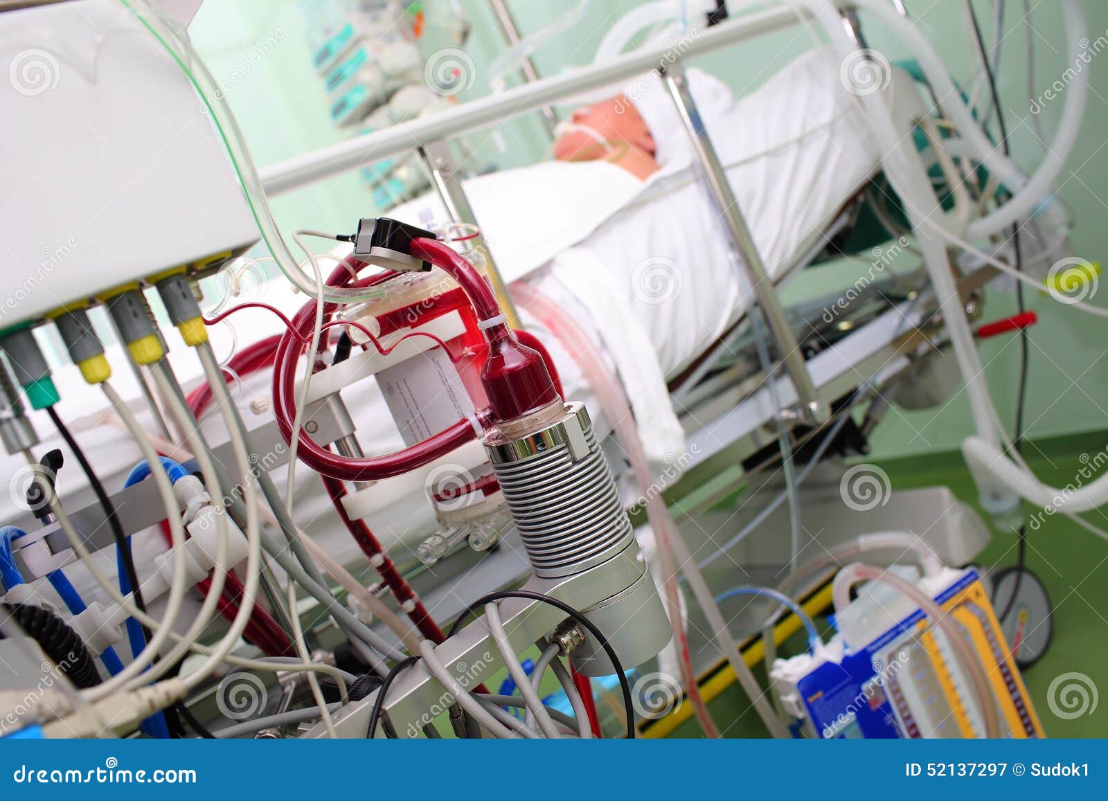 Modern Equipment in Hospital Room Stock Image Image of device, care