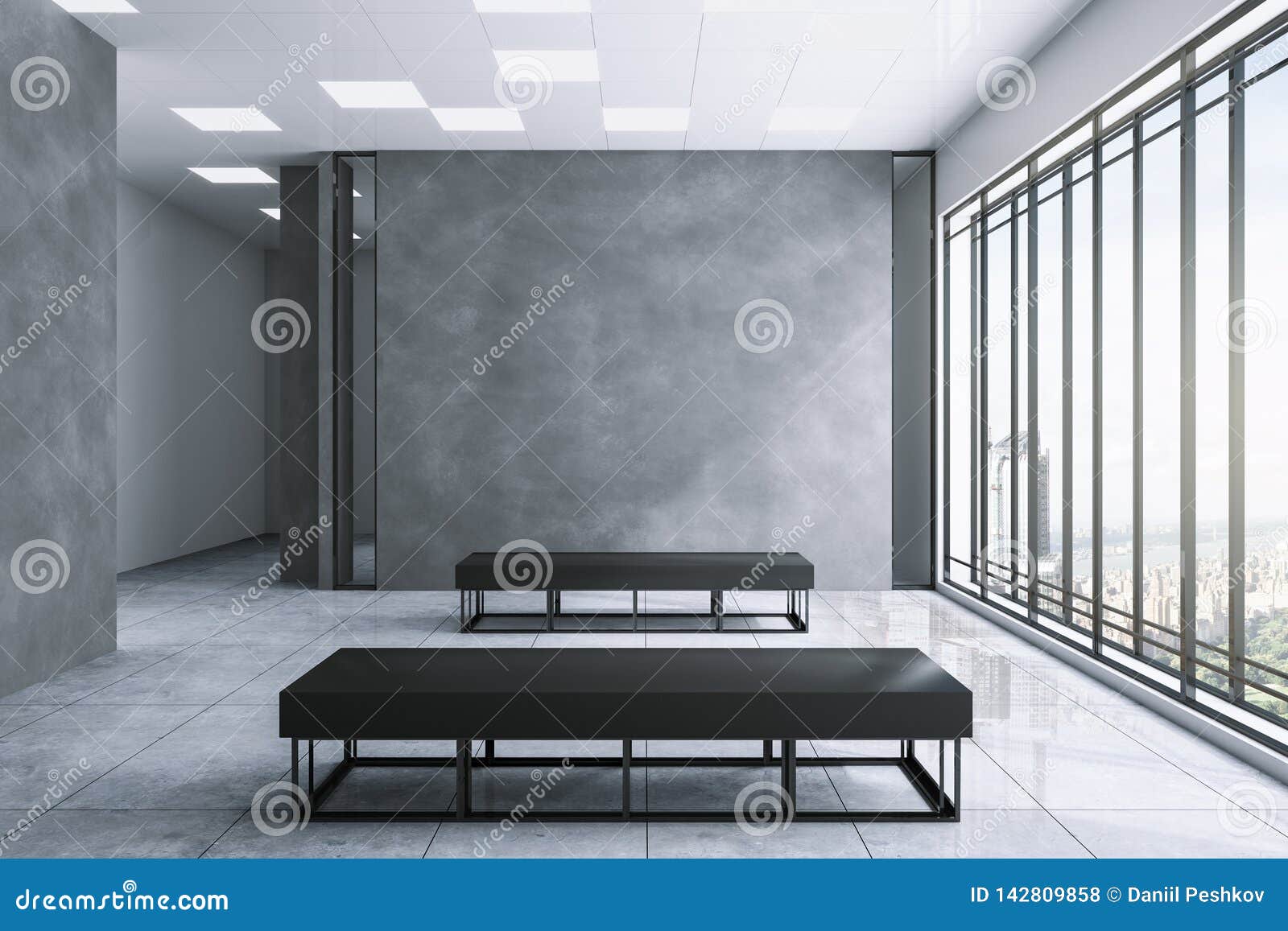 Download Modern Exhibition Hall With Clean Copyspace Stock ...