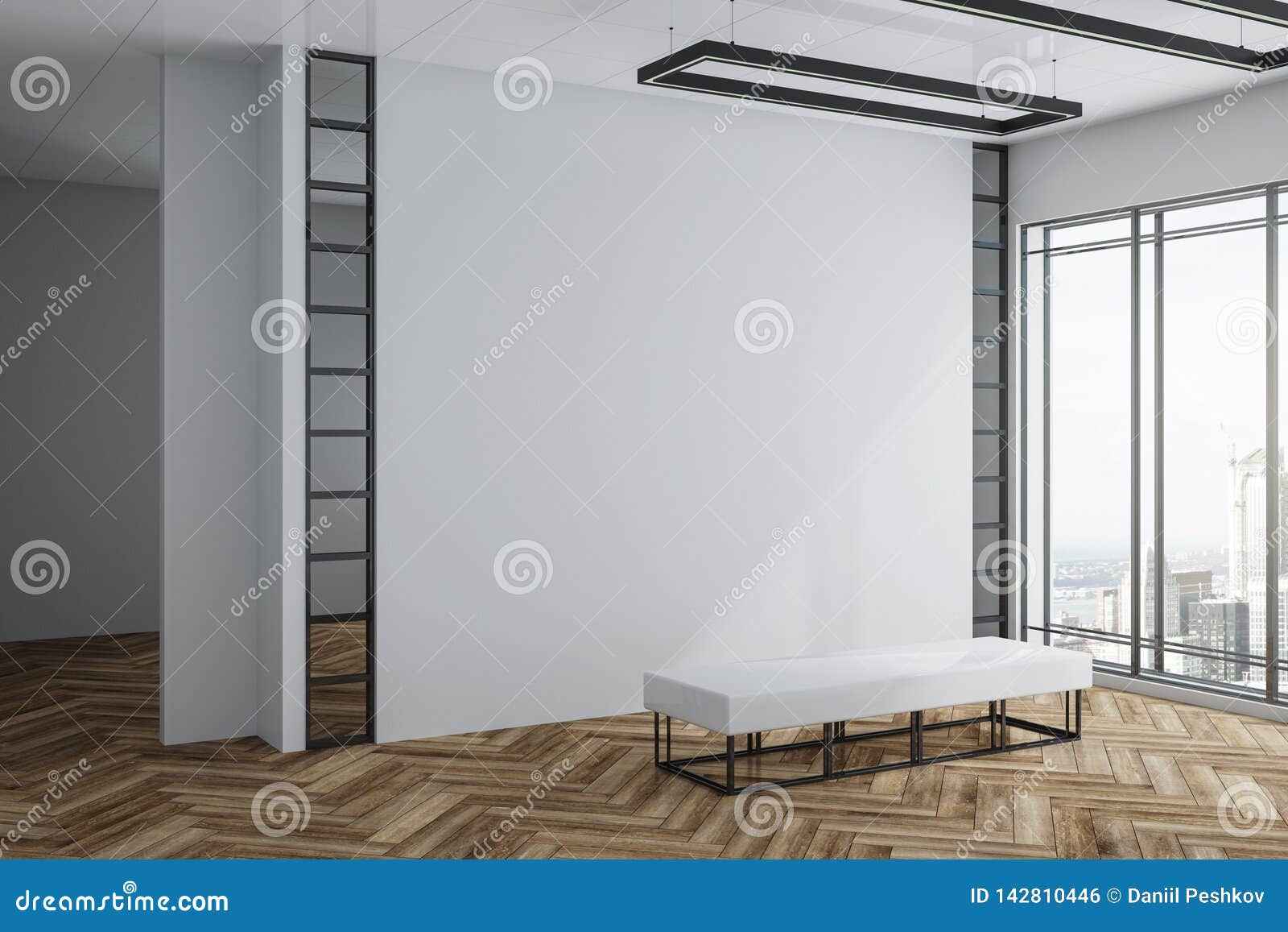 Download Modern Exhibition Hall With White Copyspace Stock ...