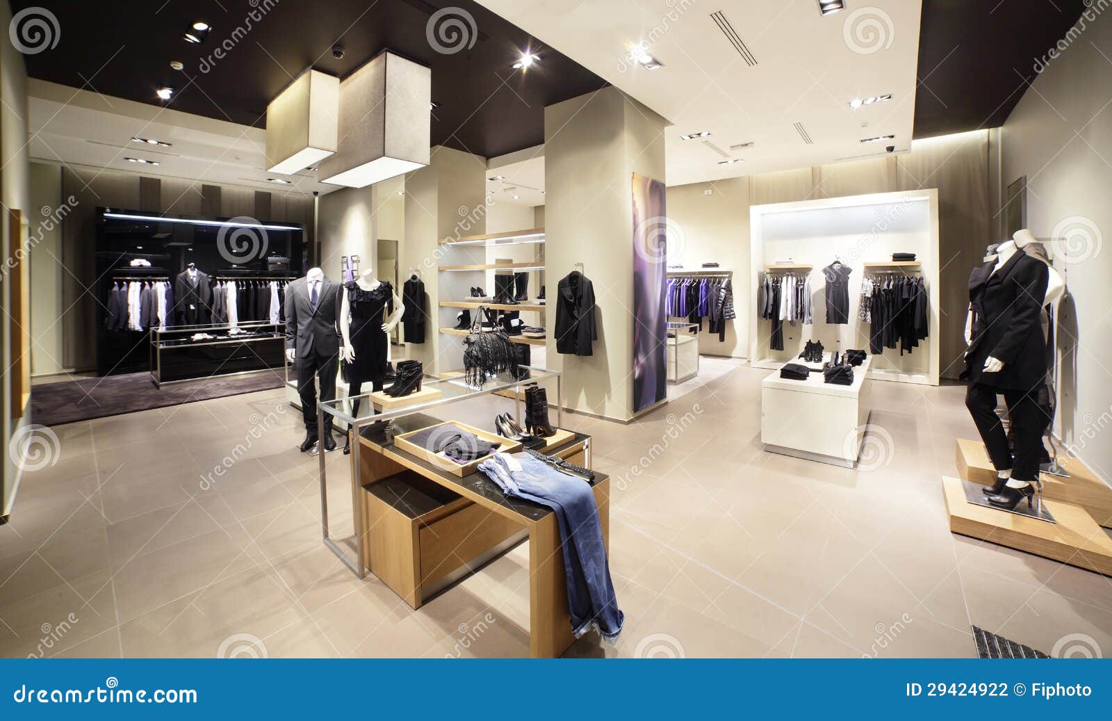 Modern And Fashion Clothes Store Stock Photo Image Of