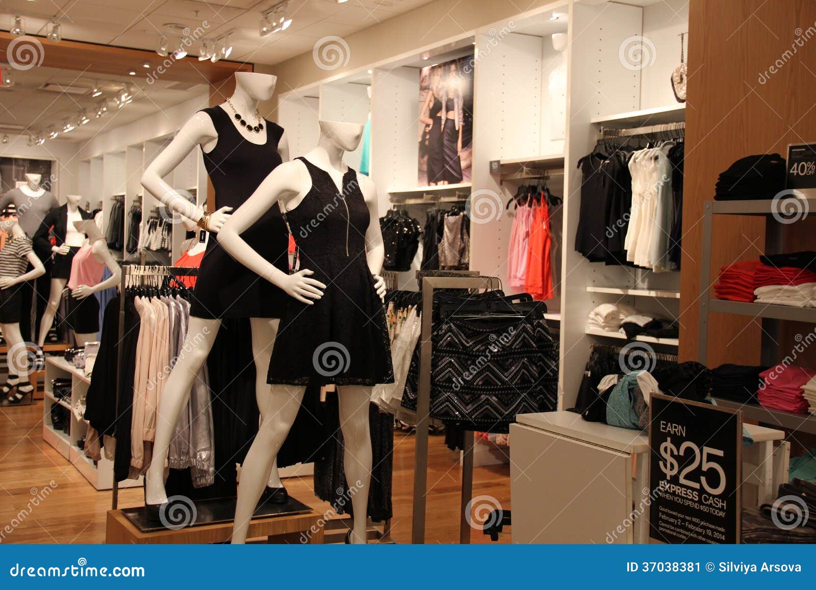 Modern Fashion Retail Store Editorial Photo - Image of dress ...