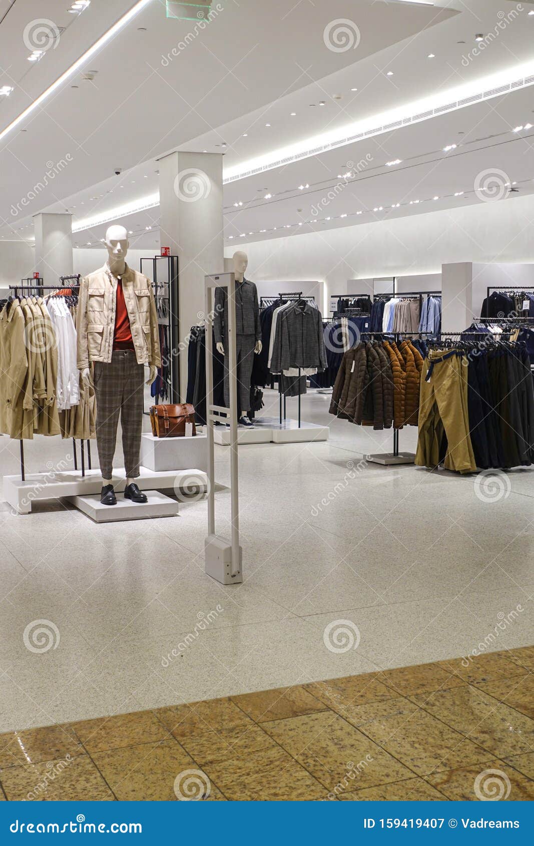 Modern Fashionable Brand Interior of Clothing Store Inside Shopping Center  Stock Image - Image of construction, boutique: 159419407