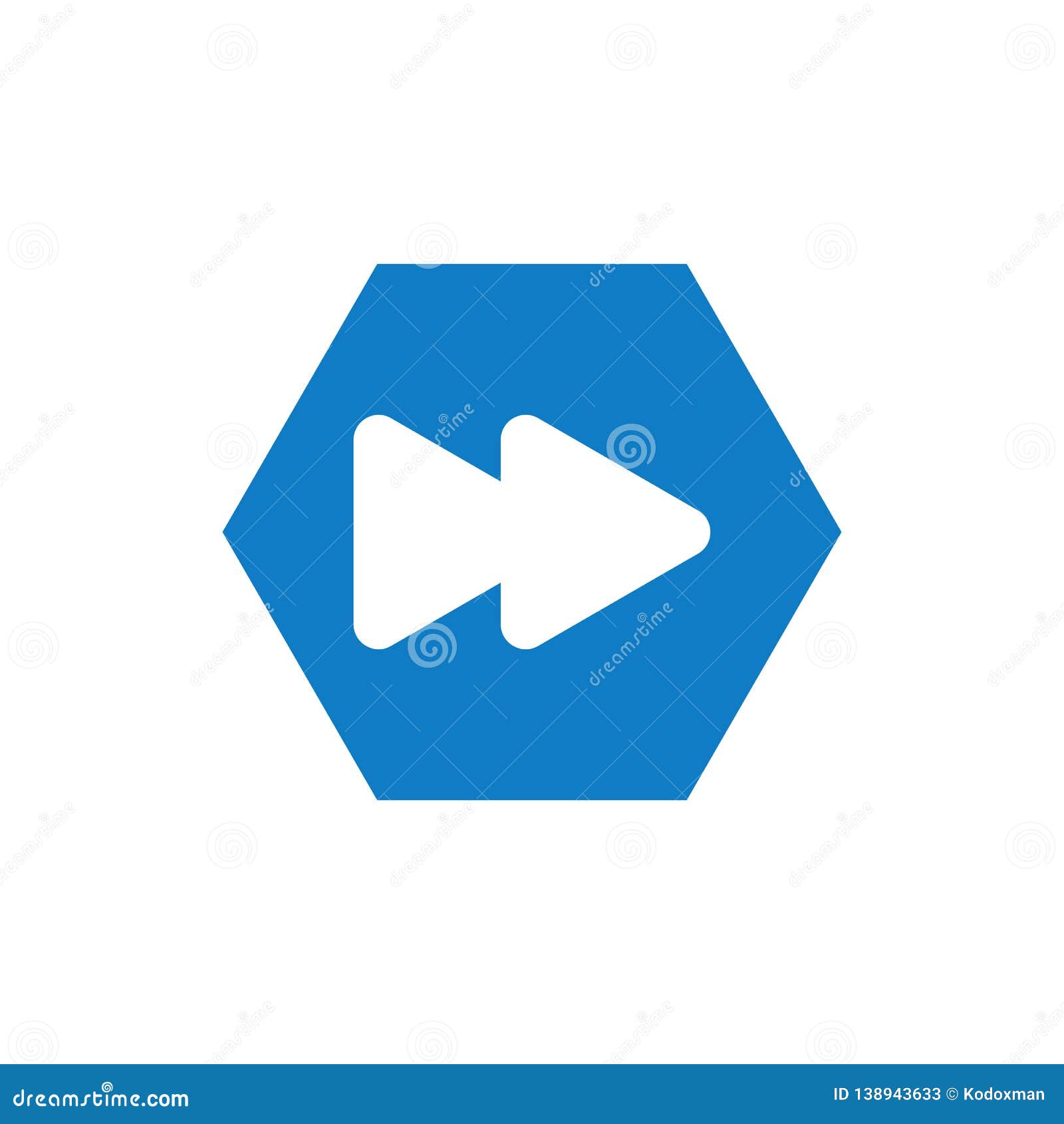 Modern Fast Forward Icon Button Logo Stock Vector Illustration Of