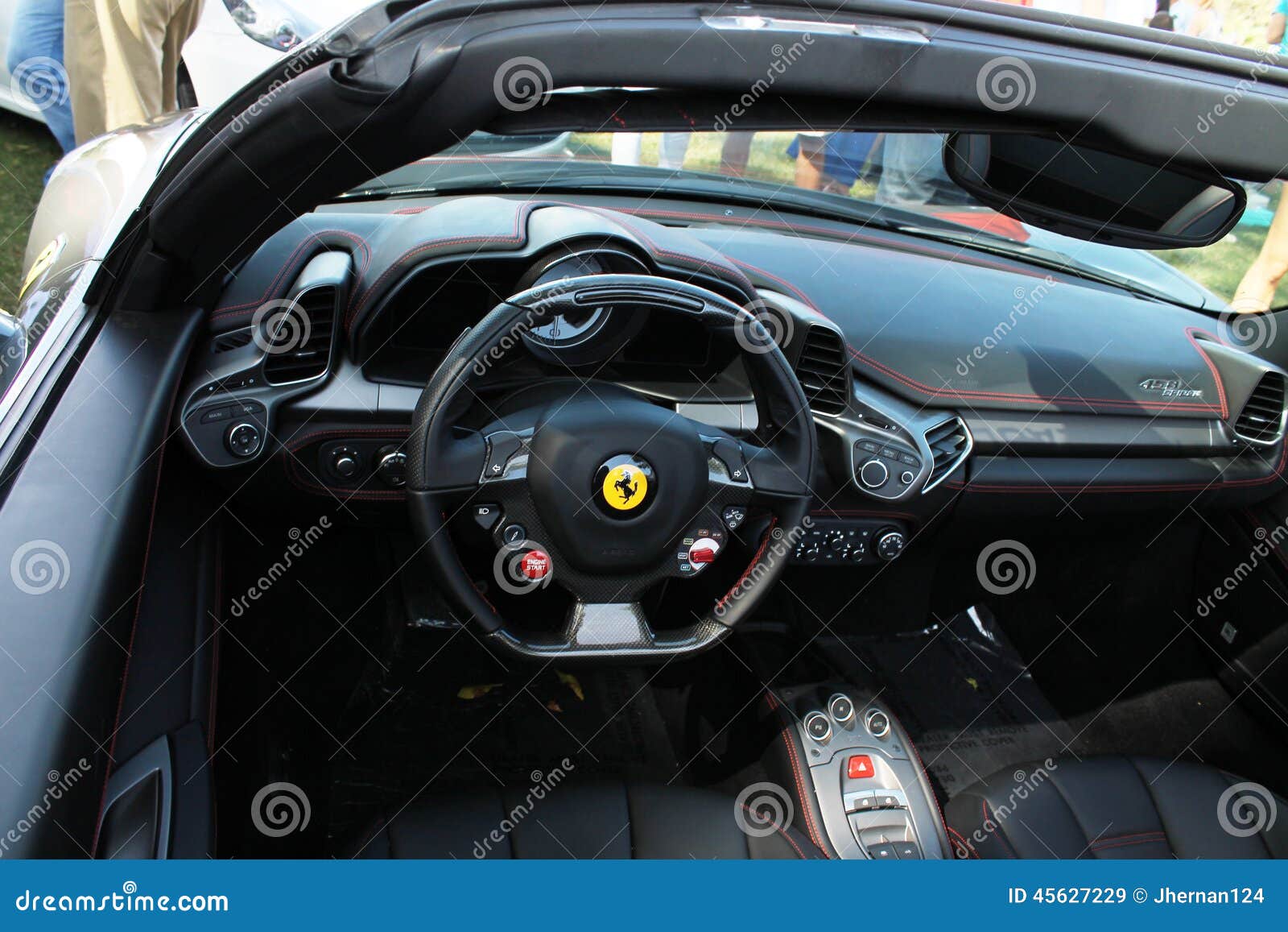 Modern Ferrari Interior Detail Editorial Stock Image Image