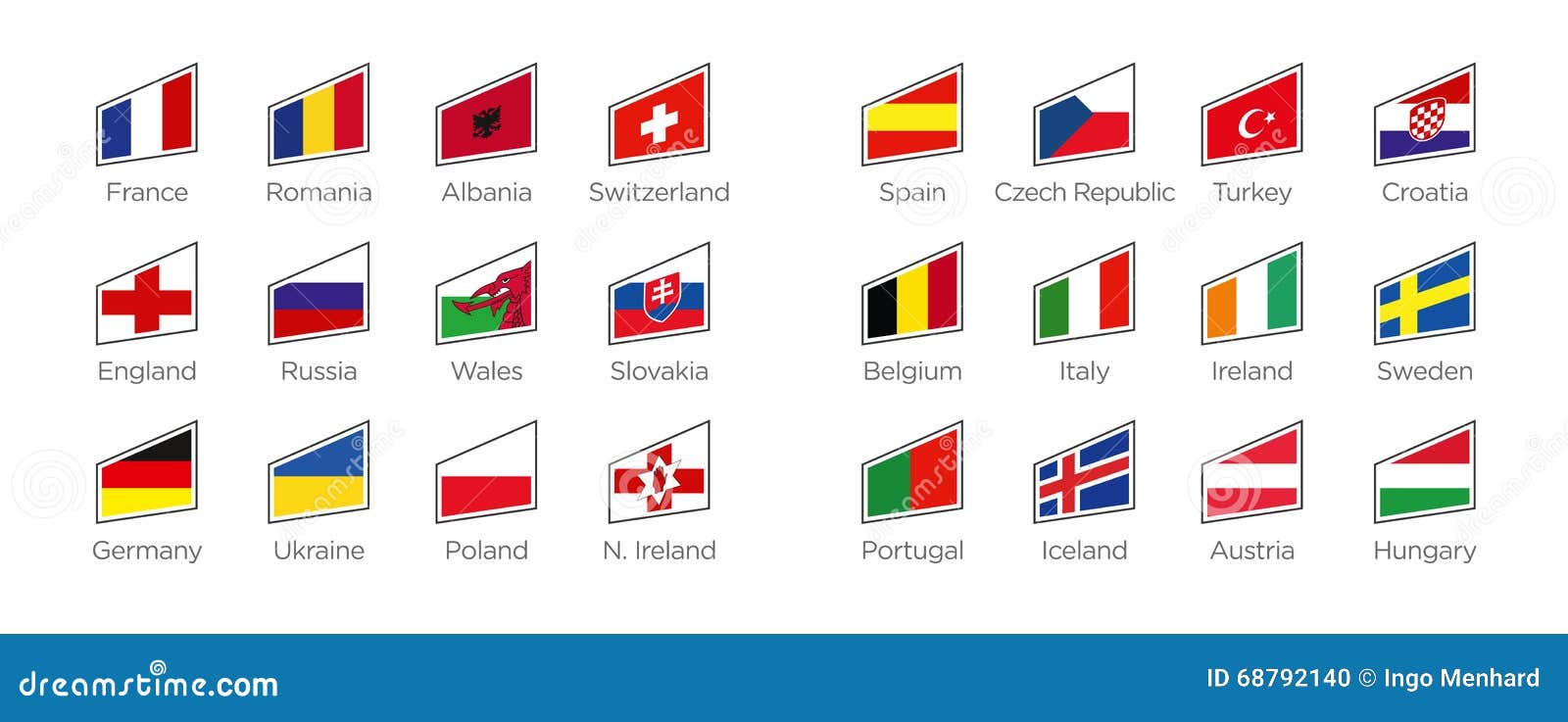 Download Modern Flags - Shape Icons Of The Participating Countries ...