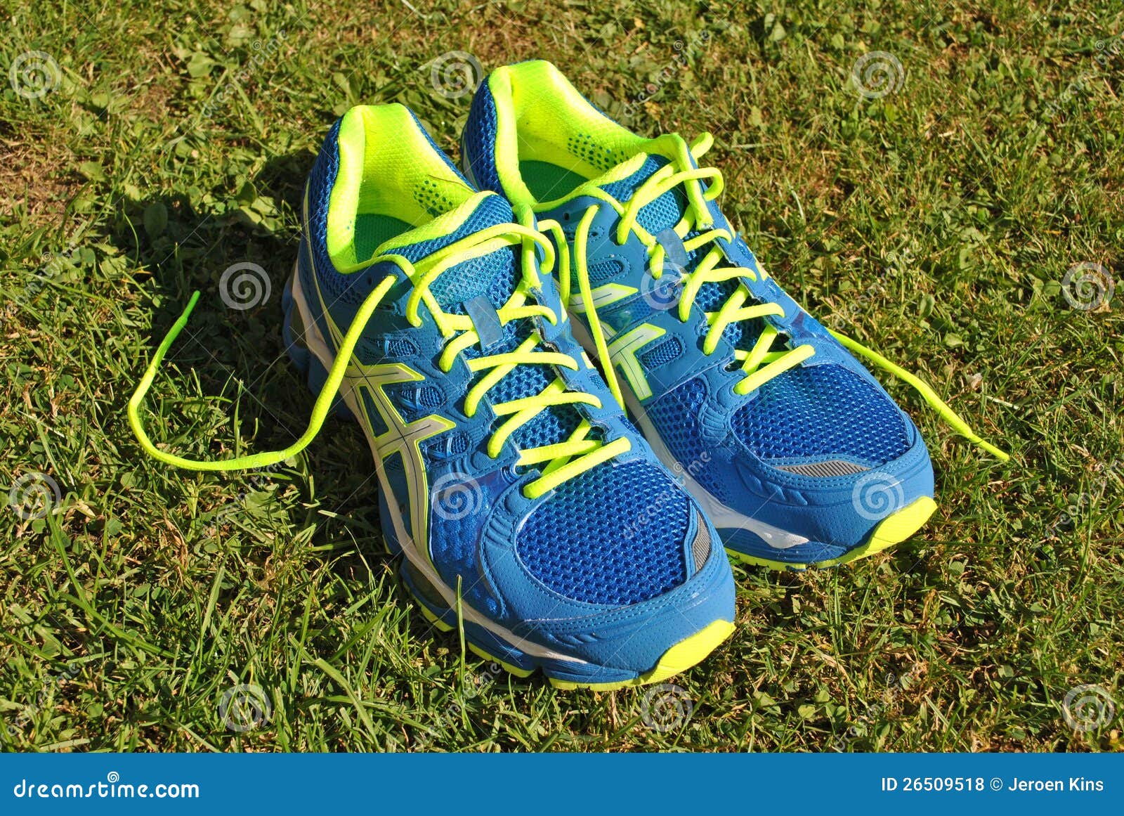 Modern Flashy Running Shoes Stock Photo 