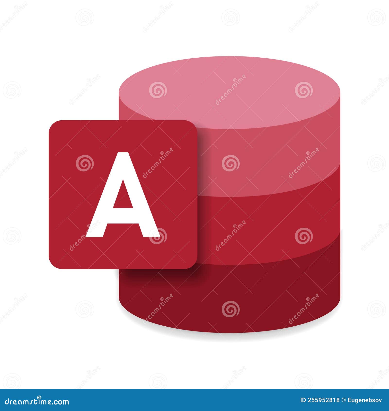 modern flat  of logo accdb database file icon